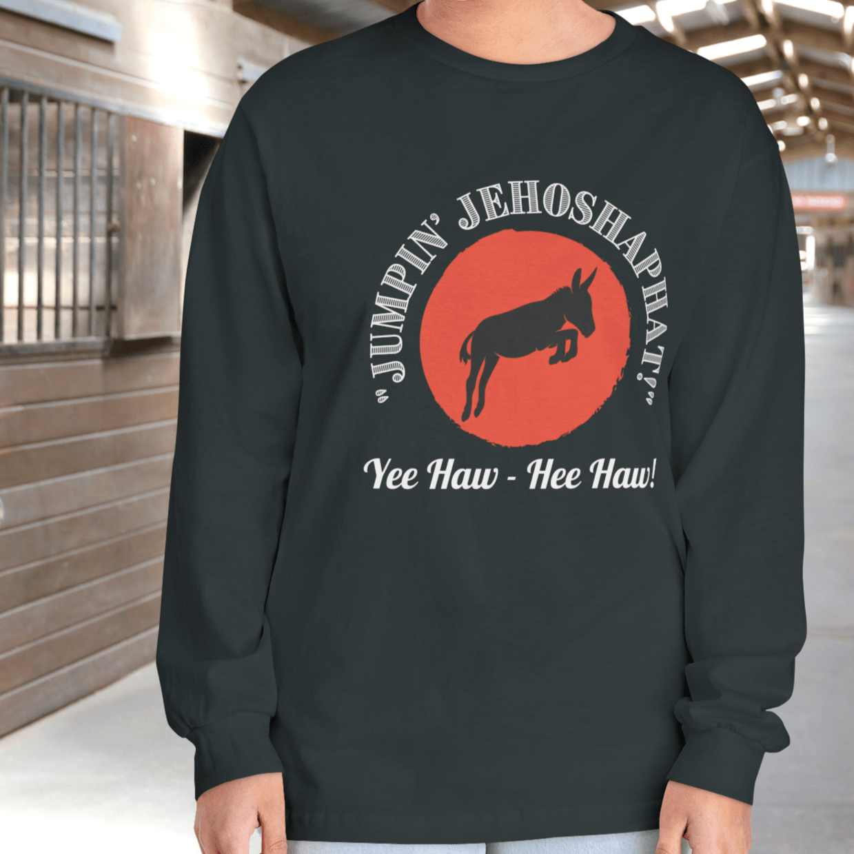 Jumpin Jehosaphat, Unisex Long Sleeve Tee, Perfect for Cowboy Fans - FlooredByArt