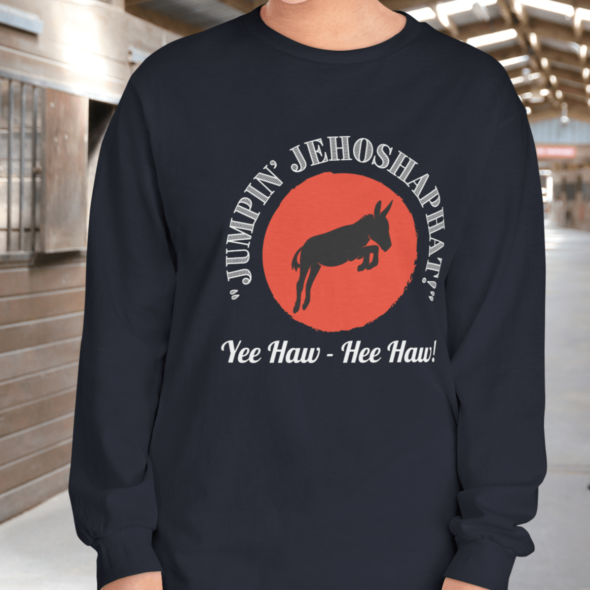 Jumpin Jehosaphat, Unisex Long Sleeve Tee, Perfect for Cowboy Fans - FlooredByArt