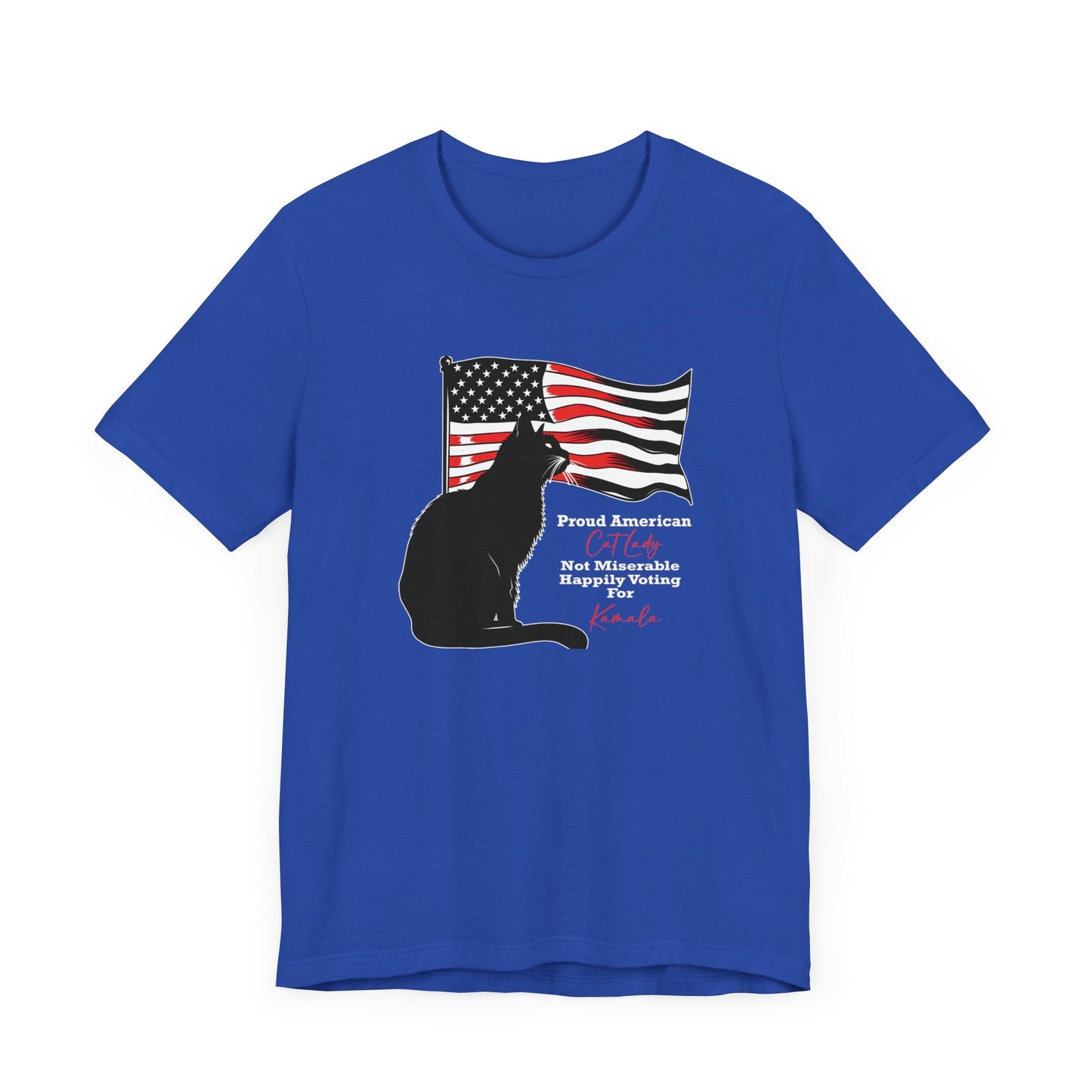 Kamala Cat Lady T - shirt, Proud American Cat Lady, Save Democracy - FlooredByArt