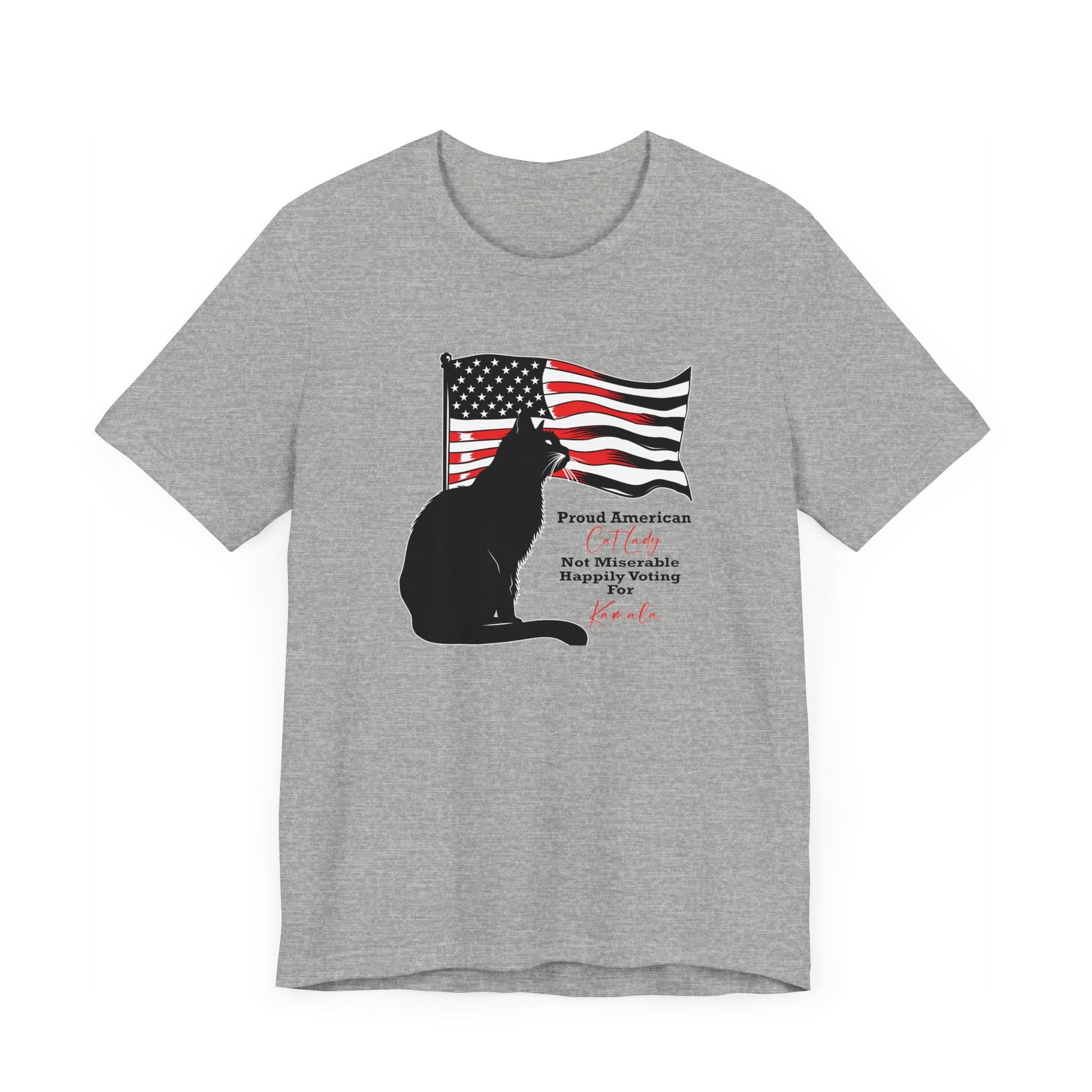 Kamala Cat Lady T - shirt, Proud American Cat Lady, Save Democracy - FlooredByArt