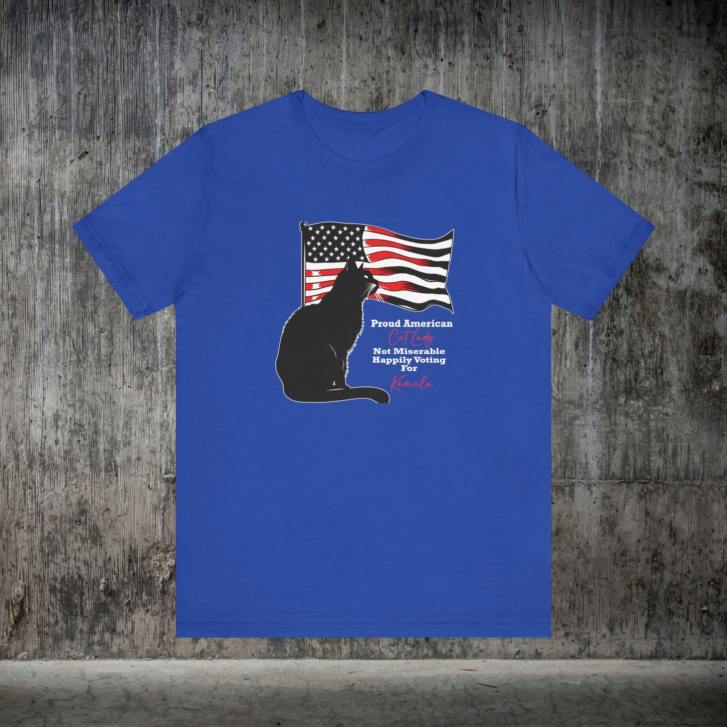 Kamala Cat Lady T - shirt, Proud American Cat Lady, Save Democracy - FlooredByArt