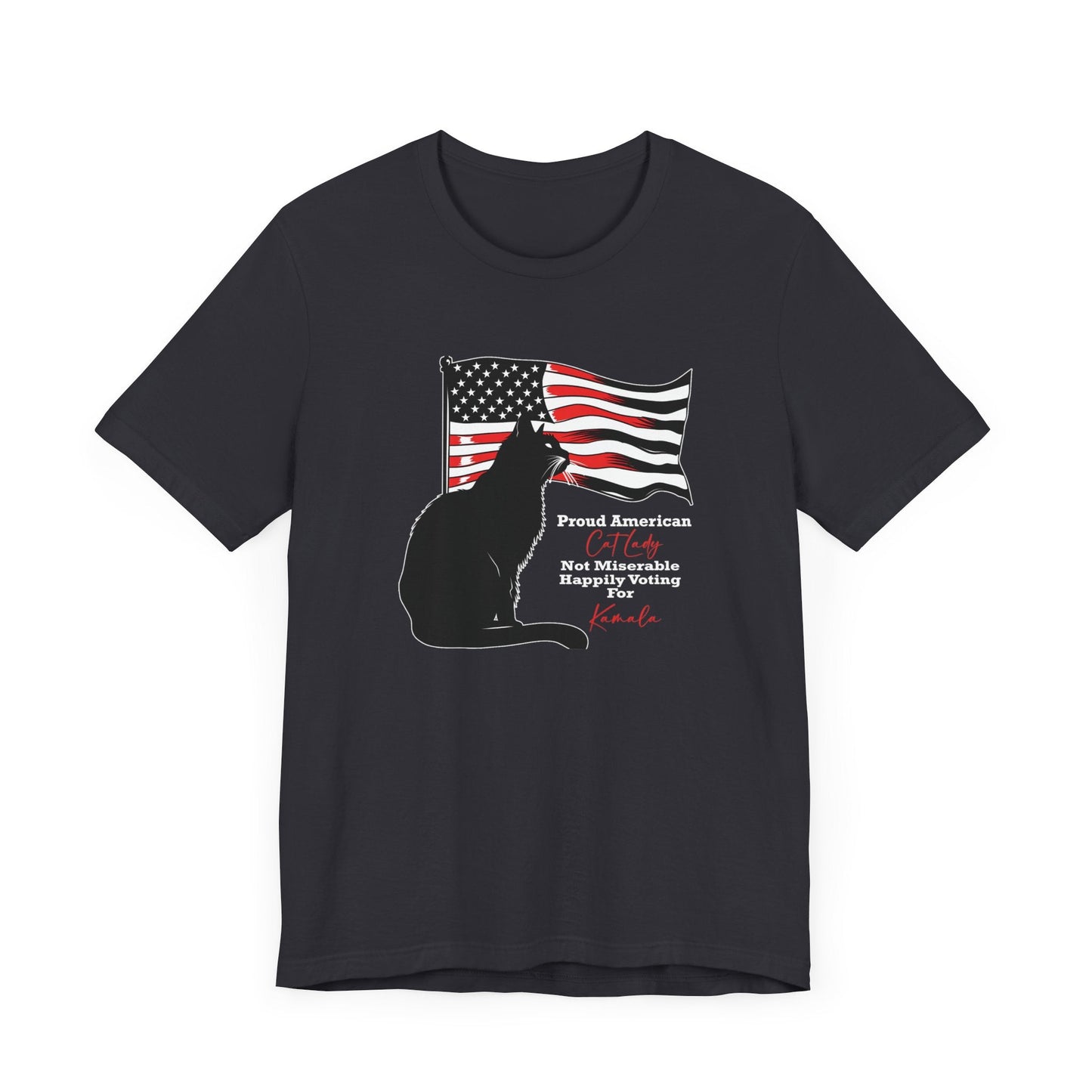 Kamala Cat Lady T - shirt, Proud American Cat Lady, Save Democracy - FlooredByArt