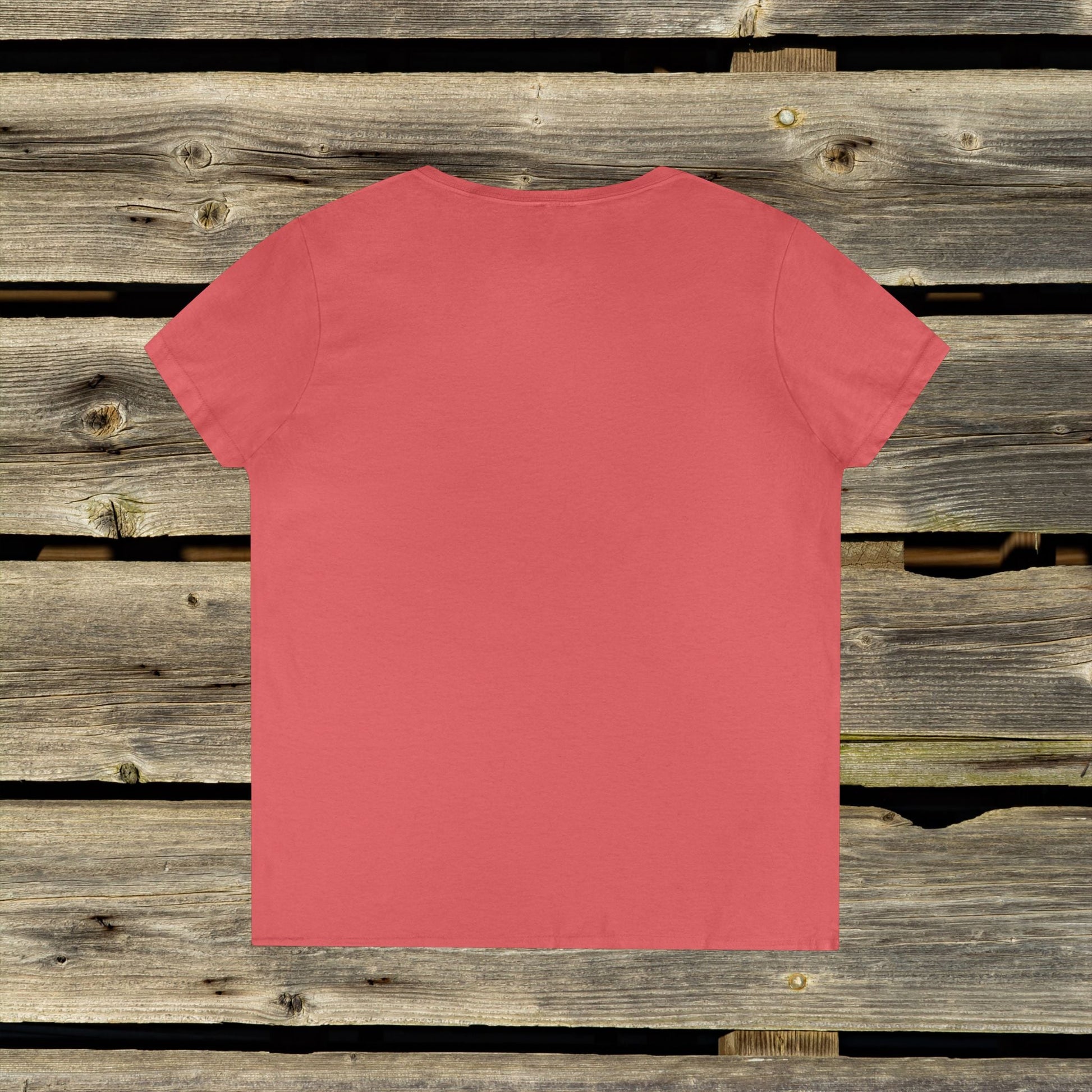 Ladies' V - Neck Bluebird T-Shirt | Nature - Inspired Comfort, Perfect for Garden Lovers - FlooredByArt