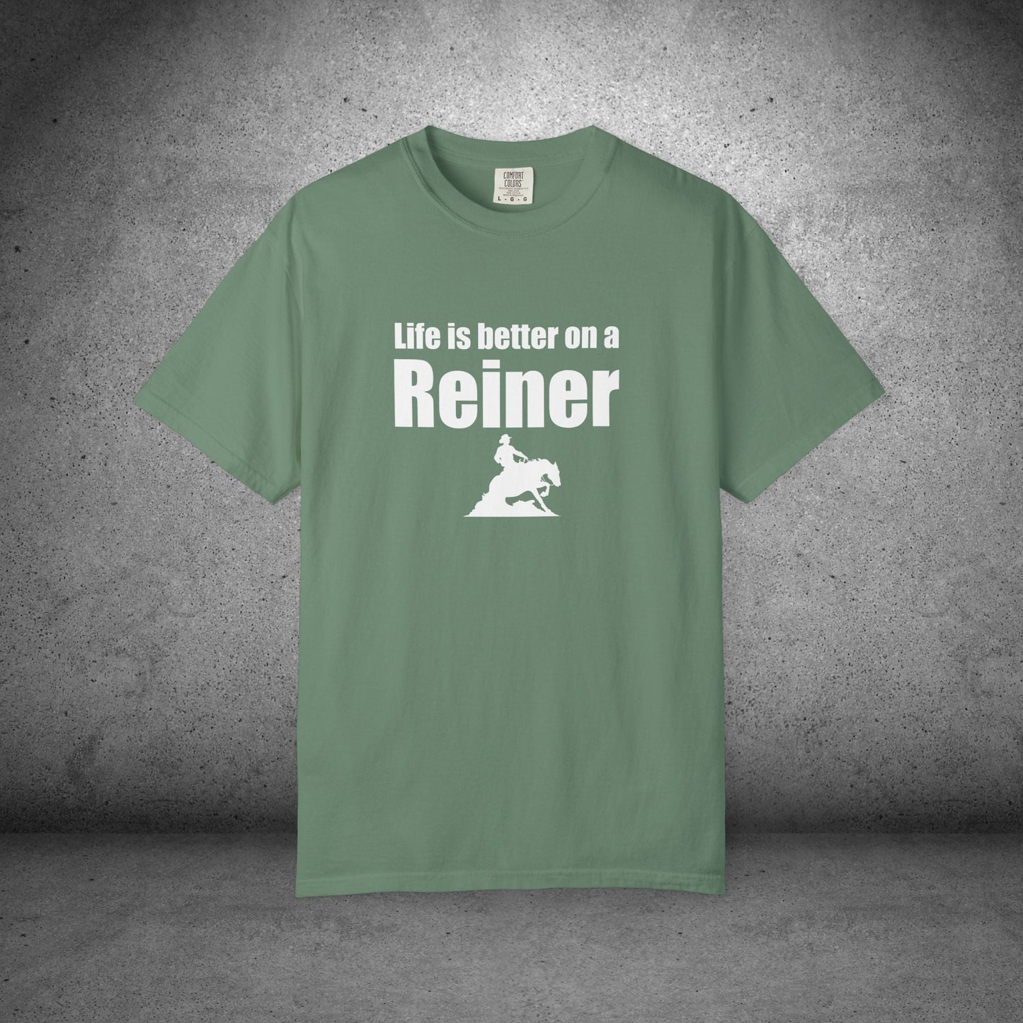 Life Is Better on a Reiner – Western Reining Horse T-Shirt for Riders and Ranch Life Fans - FlooredByArt