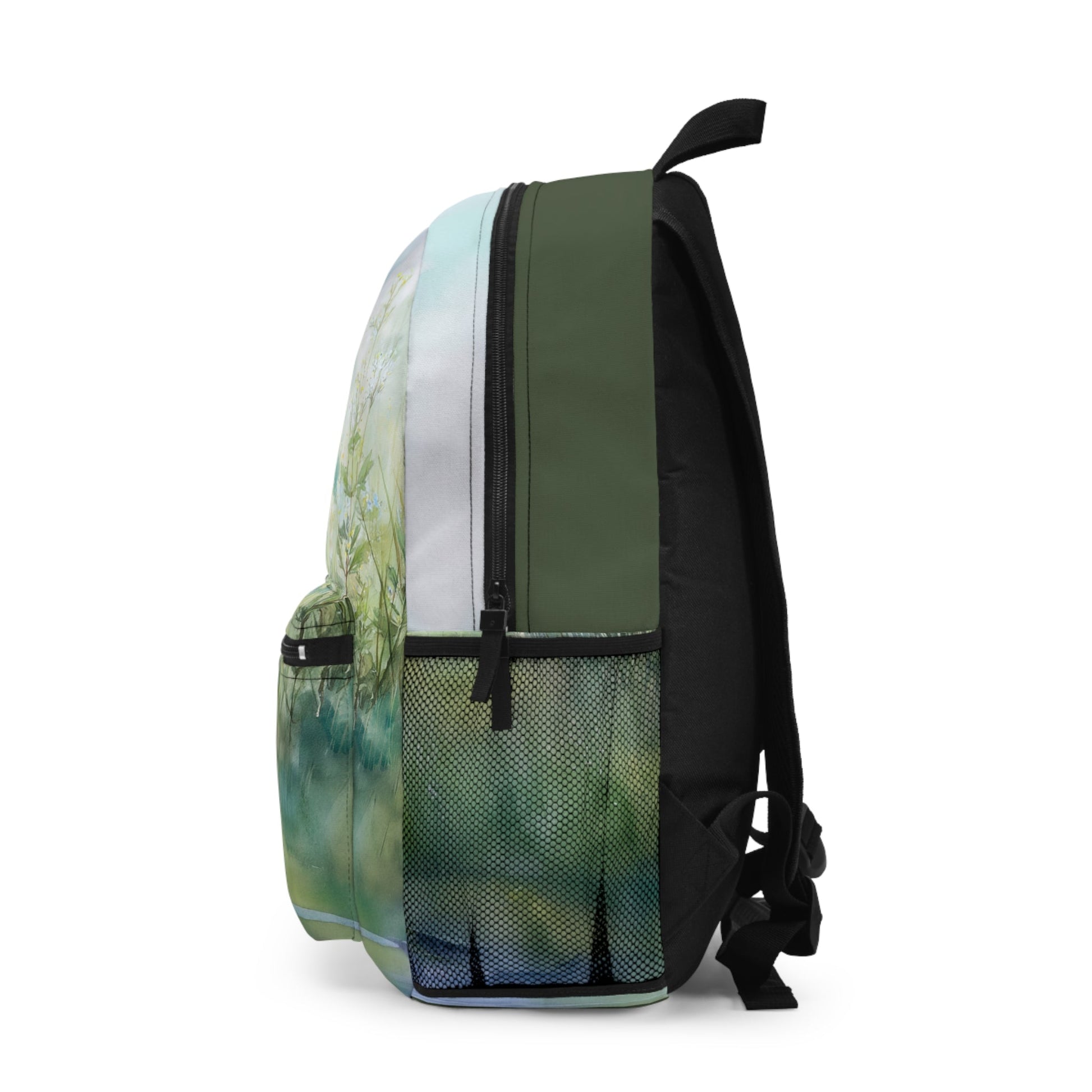 Personalized Baby Horse Backpack - Watercolor Foal in Wildflowers, Baby Horse - FlooredByArt