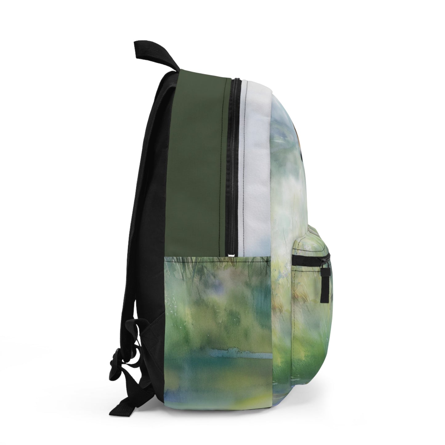 Personalized Baby Horse Backpack - Watercolor Foal in Wildflowers, Baby Horse - FlooredByArt