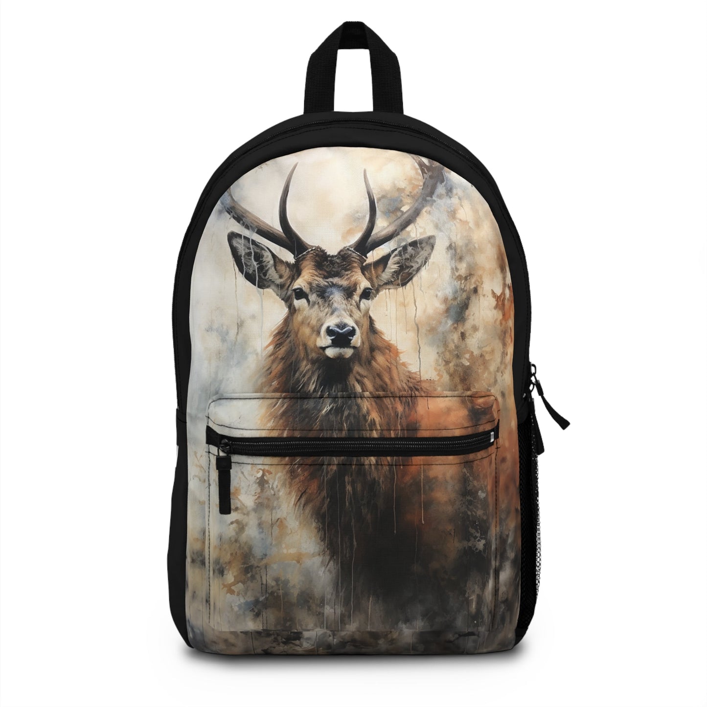 Personalized Boys Deer Hunter Backpack, Custom Stag Deer Bookbag, Wildlife Back - to - school Bag - FlooredByArt