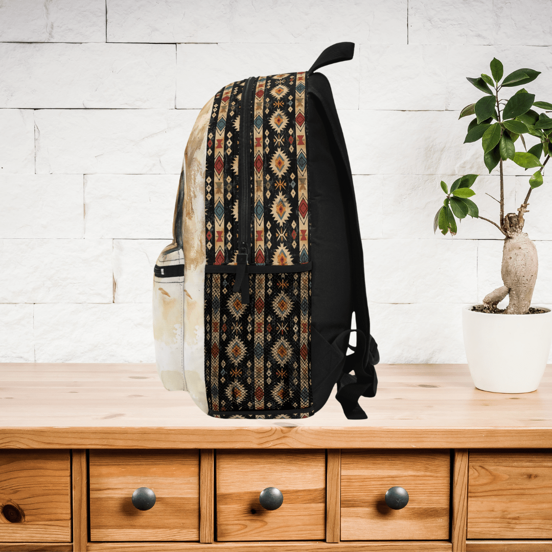 Personalized English Horse Backpack – Custom Design Bookbag - FlooredByArt