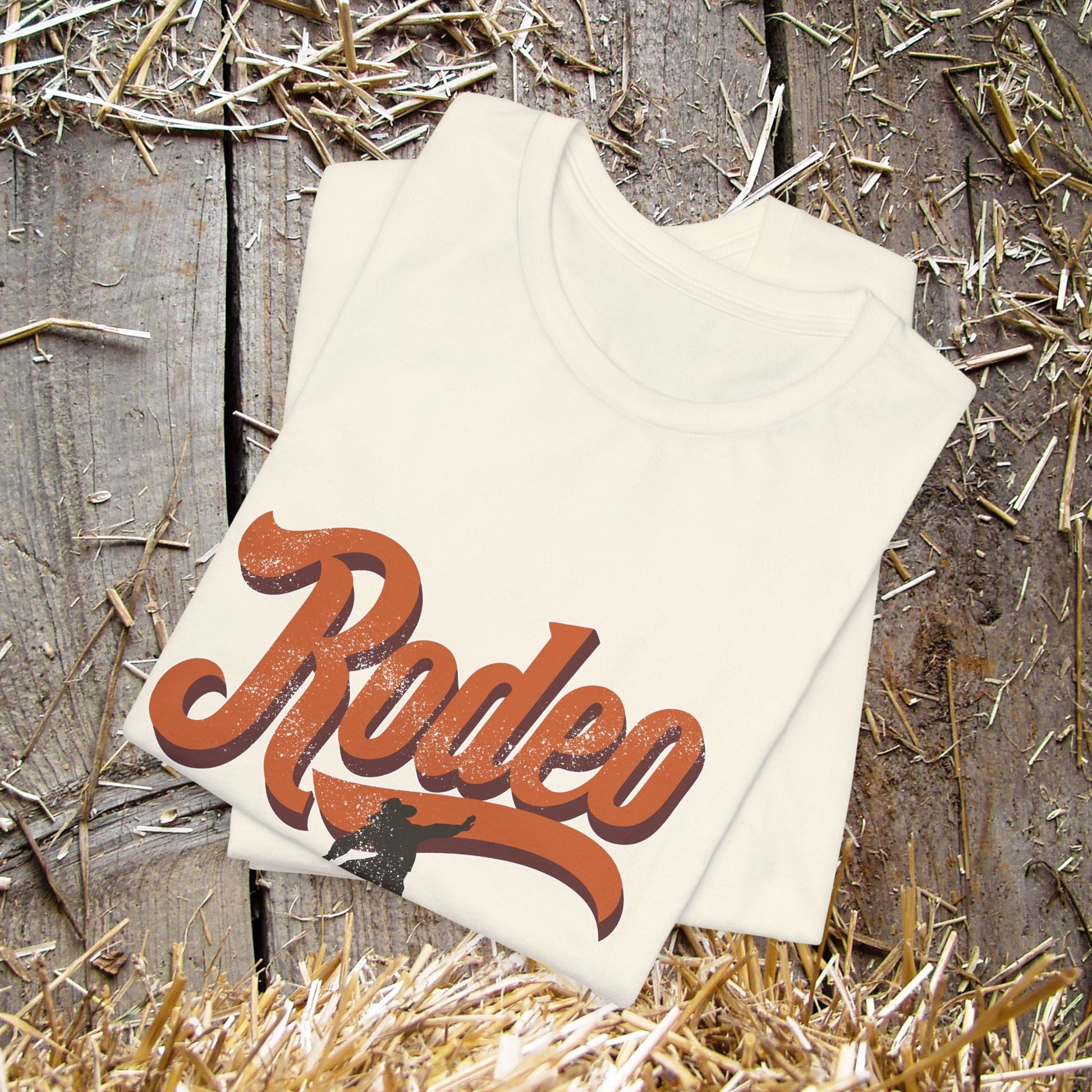 Rodeo Bronc Rider T-Shirt – Western Graphic Tee for Rodeo Season - FlooredByArt