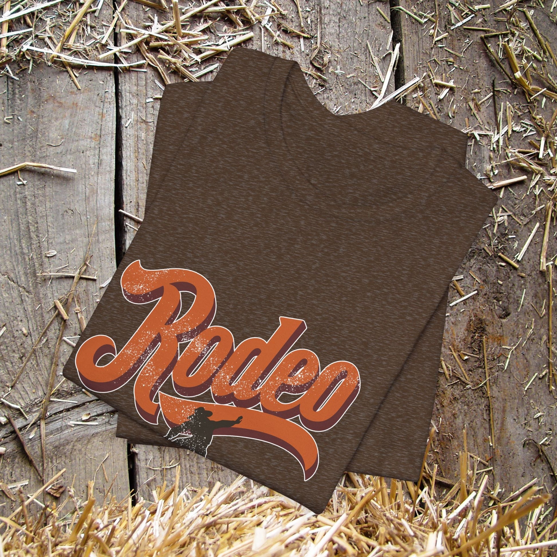 Rodeo Bronc Rider T-Shirt – Western Graphic Tee for Rodeo Season - FlooredByArt