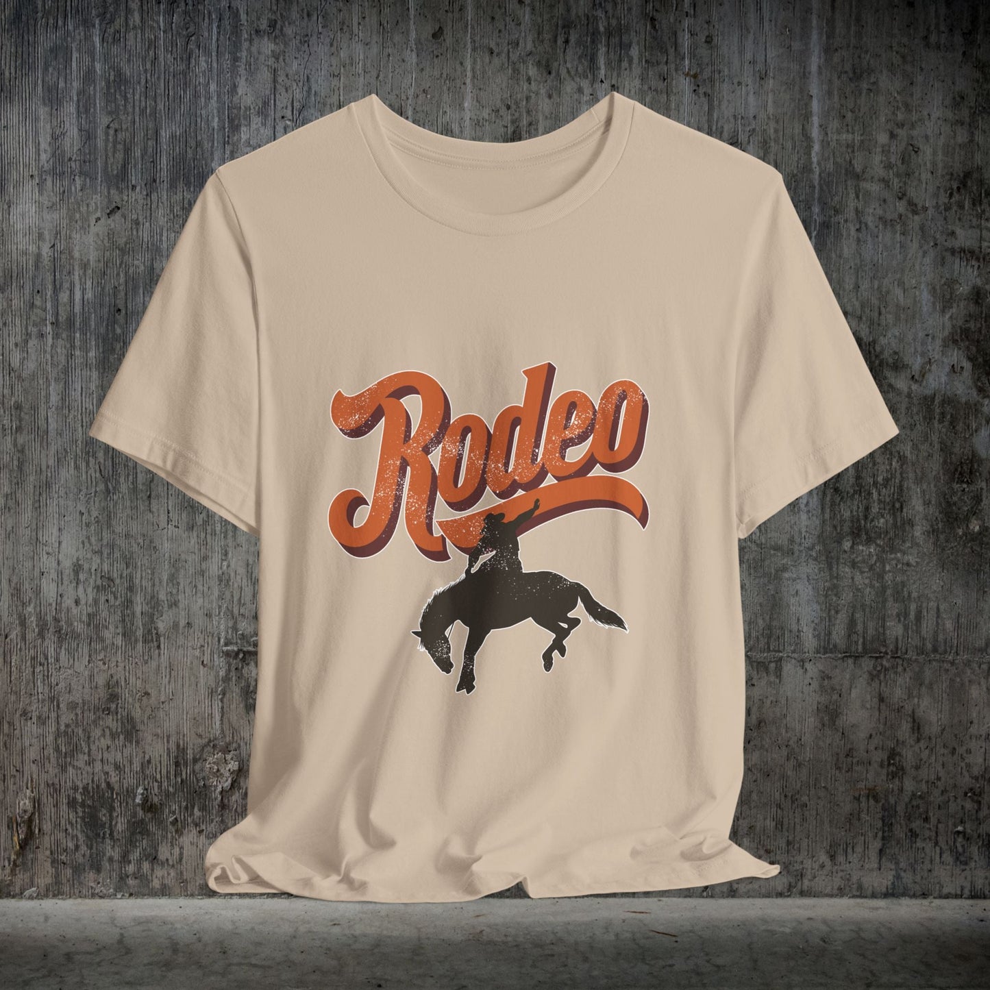 Rodeo Bronc Rider T-Shirt – Western Graphic Tee for Rodeo Season - FlooredByArt