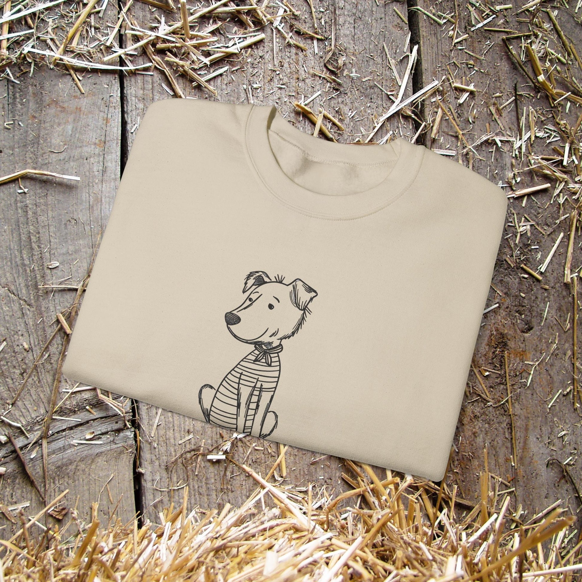 Simple Life Sweatshirt – Joyful Dog Lover Crewneck, Cozy Unisex Pullover - FlooredByArt