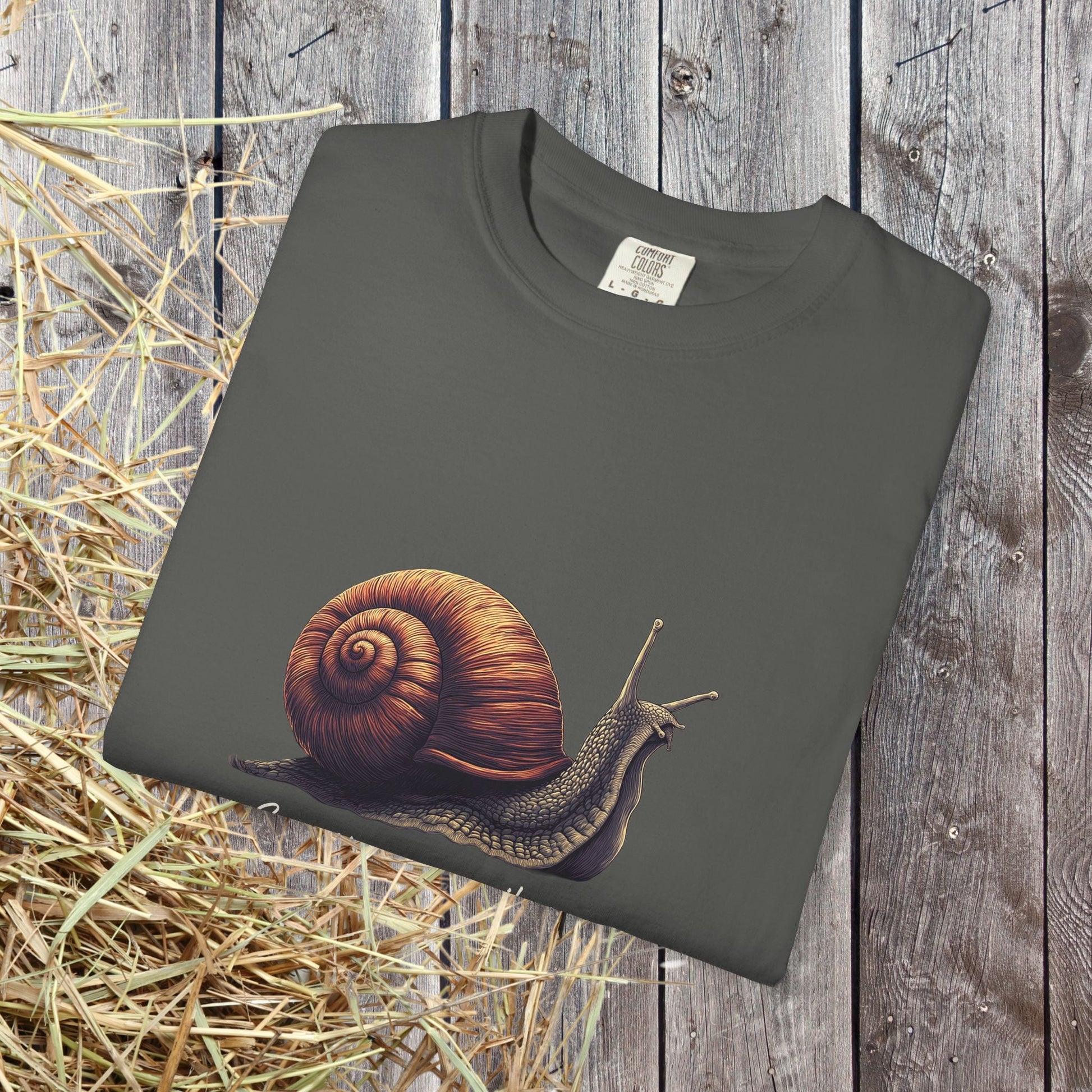 Sometimes a Snail Pace Wins the Game Shirt - Inspirational Snail Tee - FlooredByArt