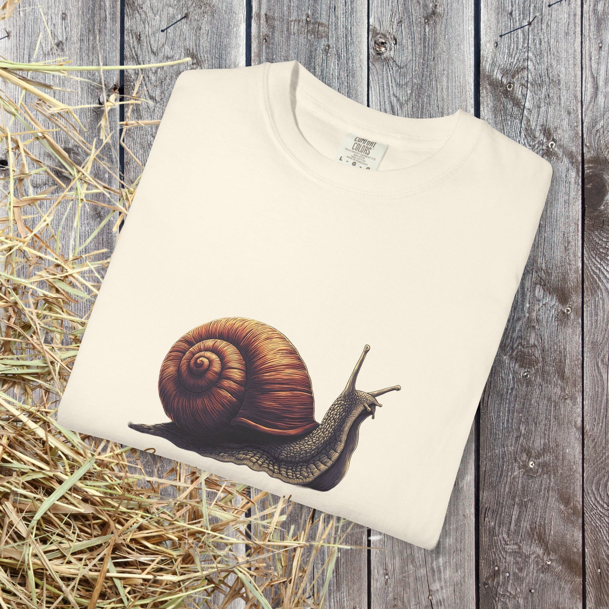 Sometimes a Snail Pace Wins the Game Shirt - Inspirational Snail Tee - FlooredByArt