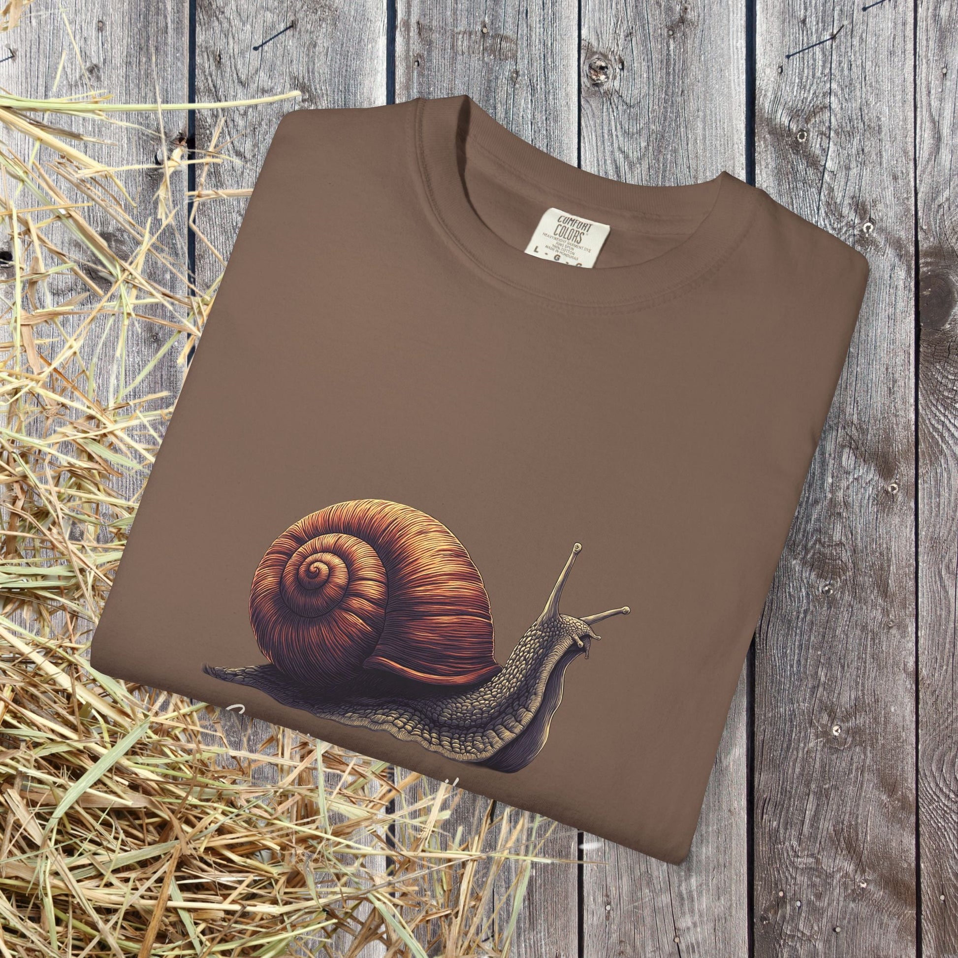 Sometimes a Snail Pace Wins the Game Shirt - Inspirational Snail Tee - FlooredByArt