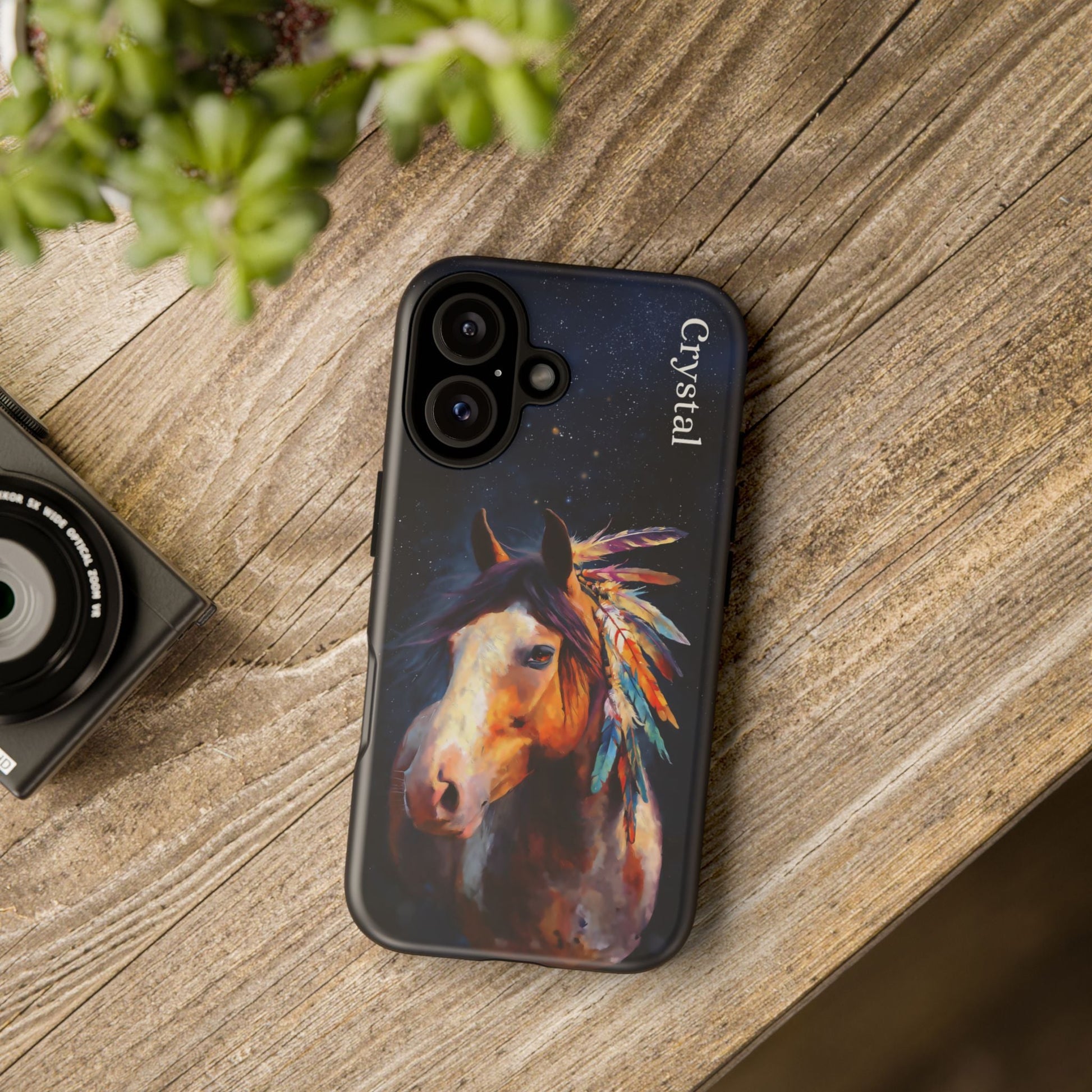 Spirit Horse iPhone Case – Tough Protective Cover for iPhone 14, 15 & 16 Series - FlooredByArt