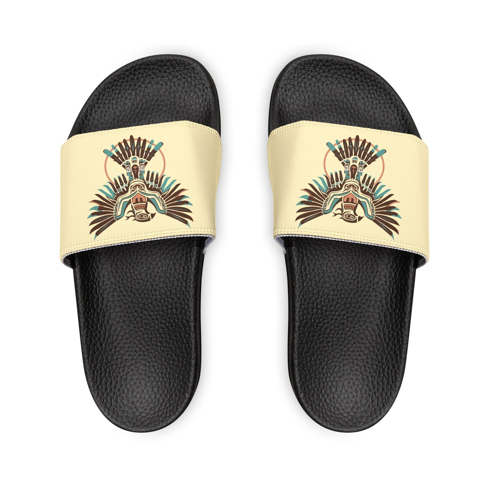 Sun Thunderbird Eagle Sandals, Native American Style Slip-on Shoes, Family Sizes - FlooredByArt