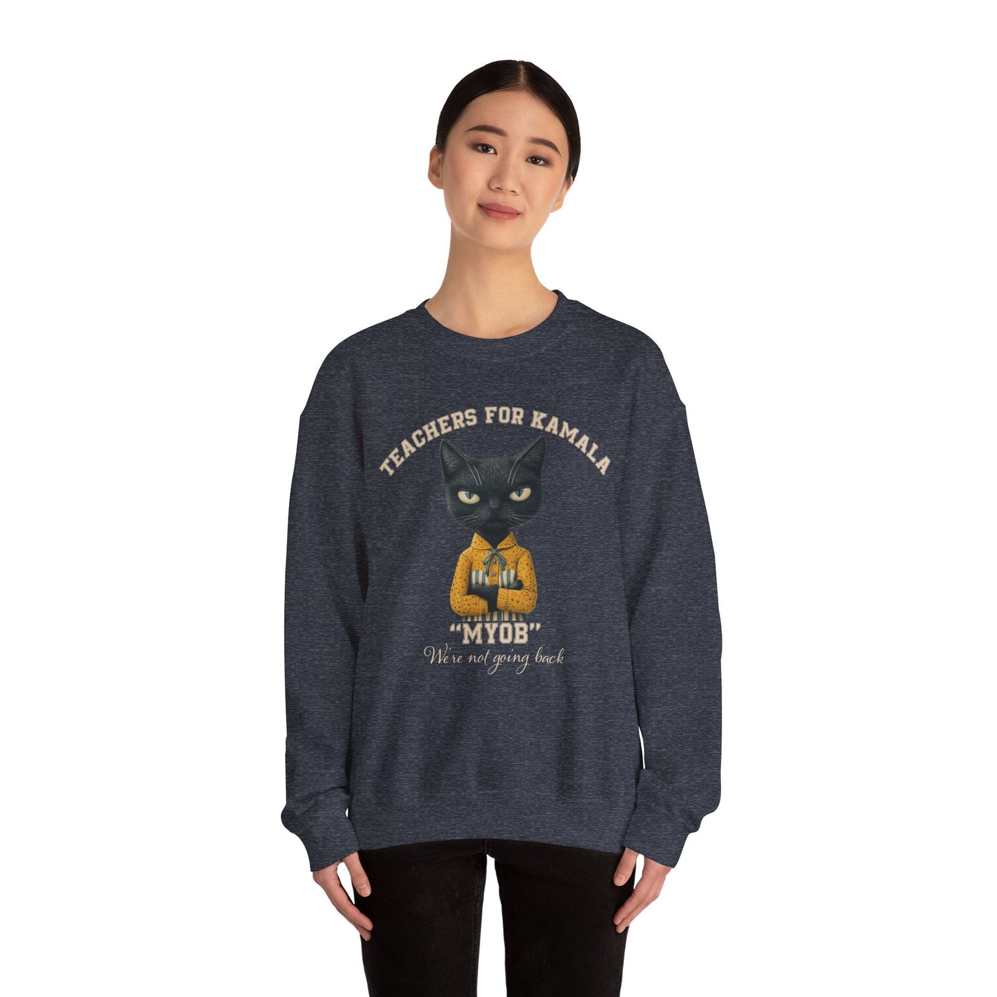 Teachers for Kamala Sweatshirt, Proud American Teacher, Kamala Harris Democracy - FlooredByArt