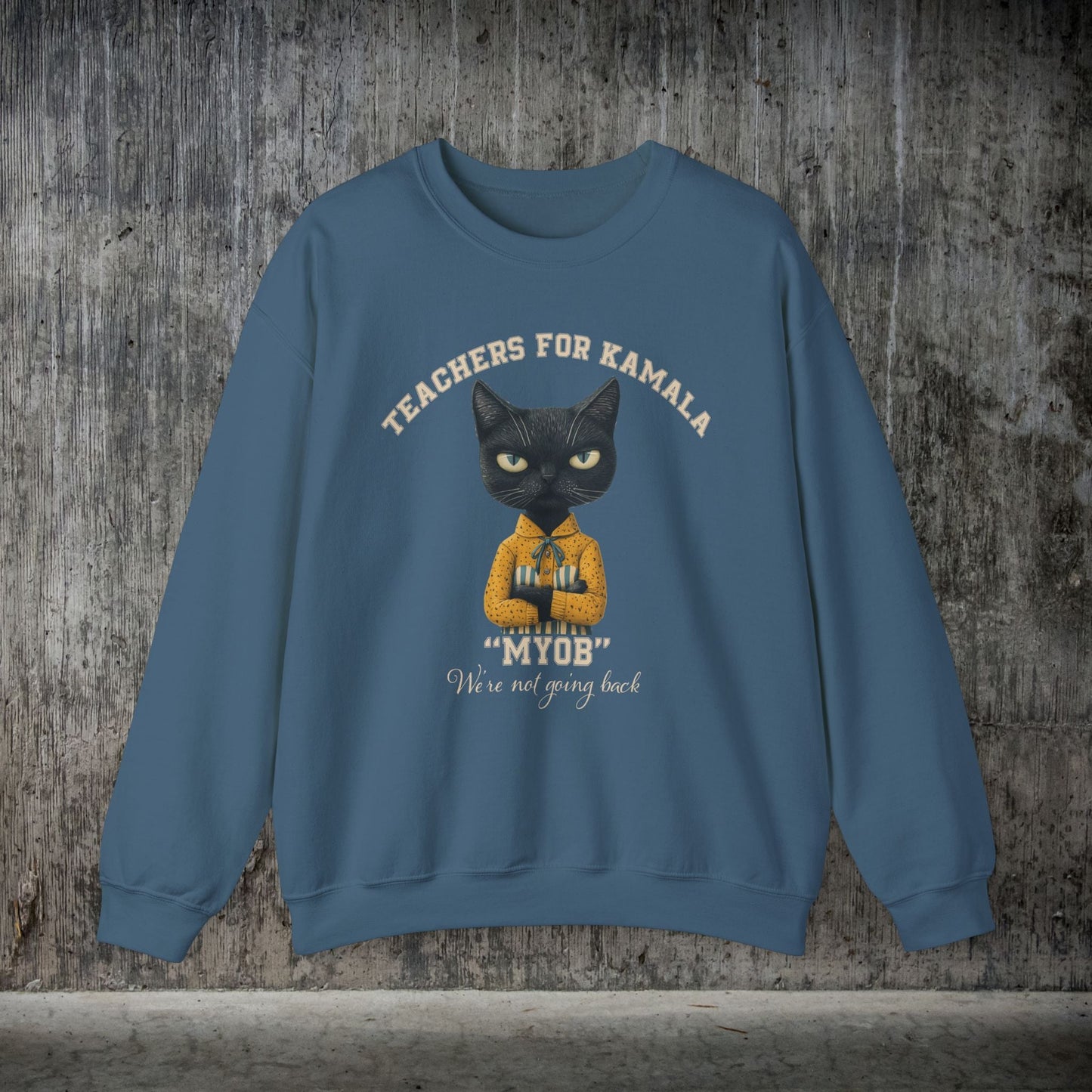 Teachers for Kamala Sweatshirt, Proud American Teacher, Kamala Harris Democracy - FlooredByArt