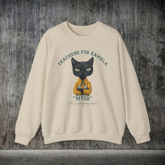 Teachers for Kamala Sweatshirt, Proud American Teacher, Kamala Harris Democracy - FlooredByArt