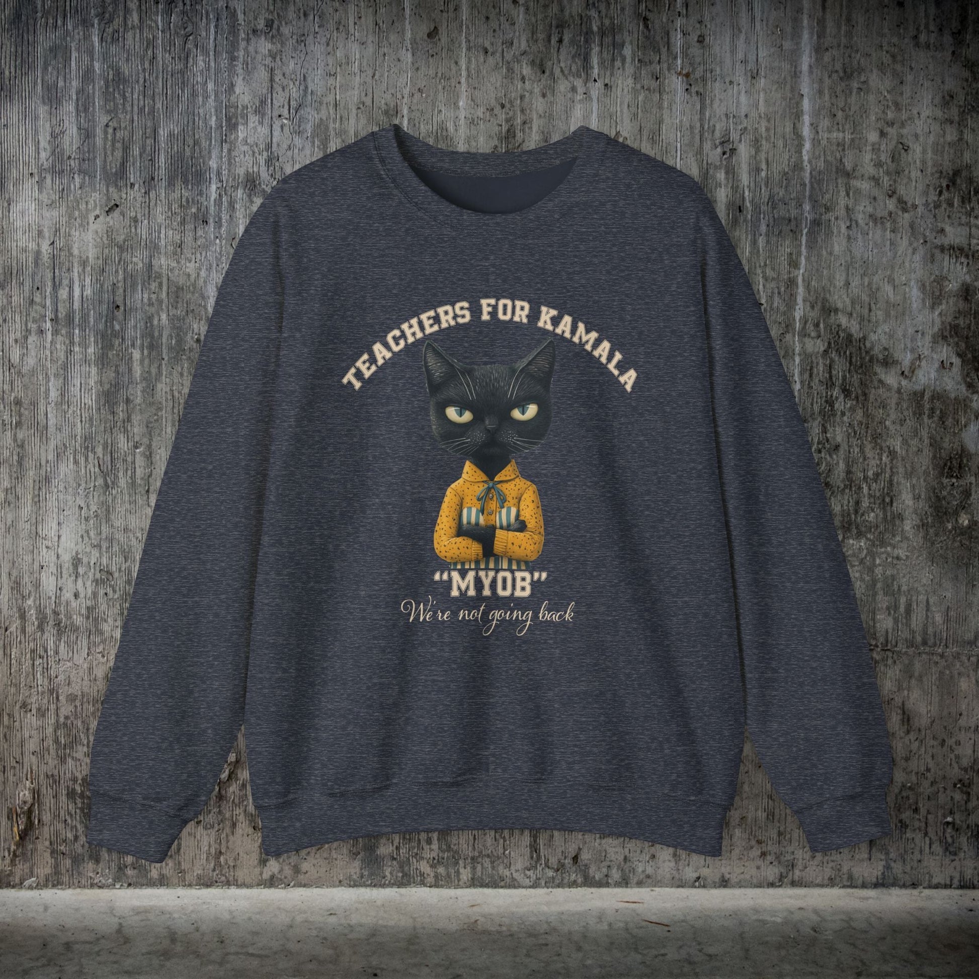 Teachers for Kamala Sweatshirt, Proud American Teacher, Kamala Harris Democracy - FlooredByArt