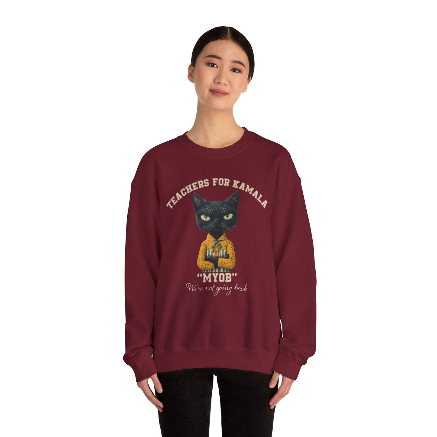 Teachers for Kamala Sweatshirt, Proud American Teacher, Kamala Harris Democracy - FlooredByArt