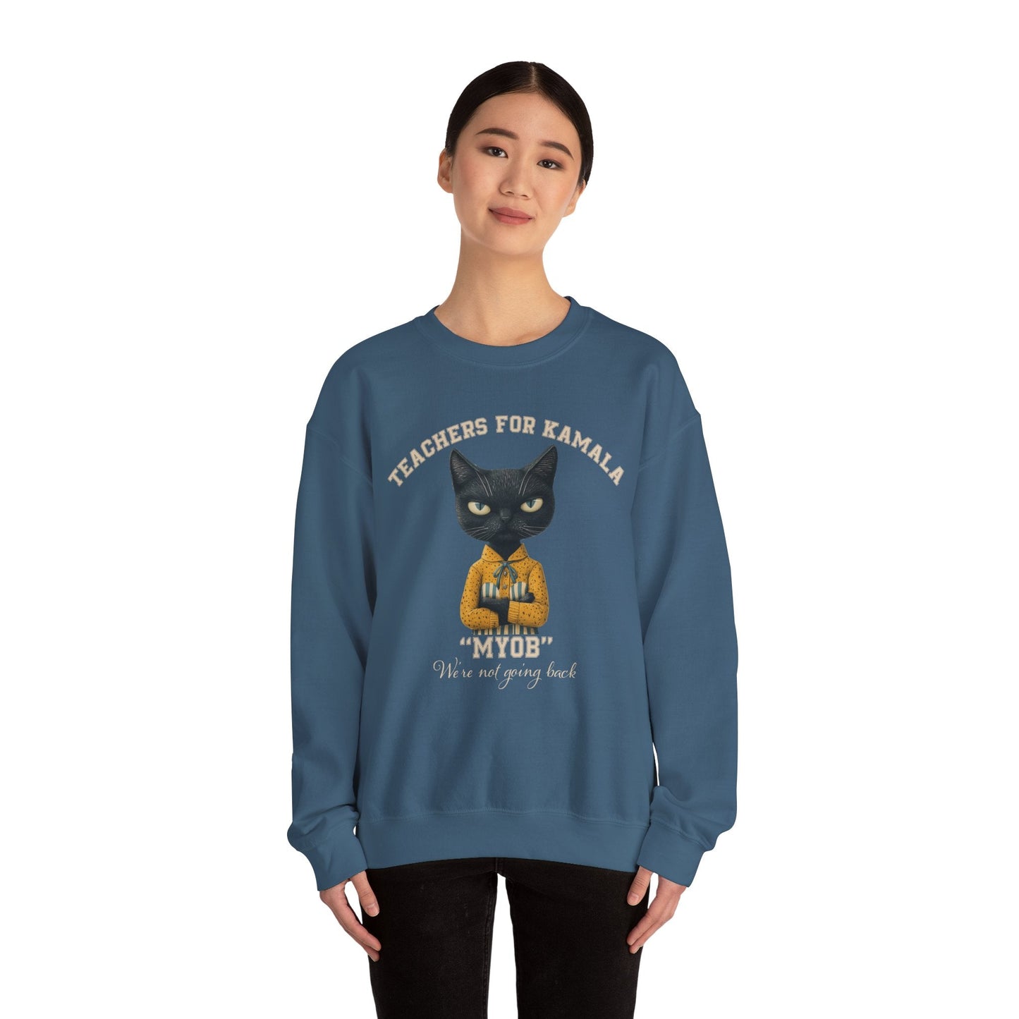 Teachers for Kamala Sweatshirt, Proud American Teacher, Kamala Harris Democracy - FlooredByArt