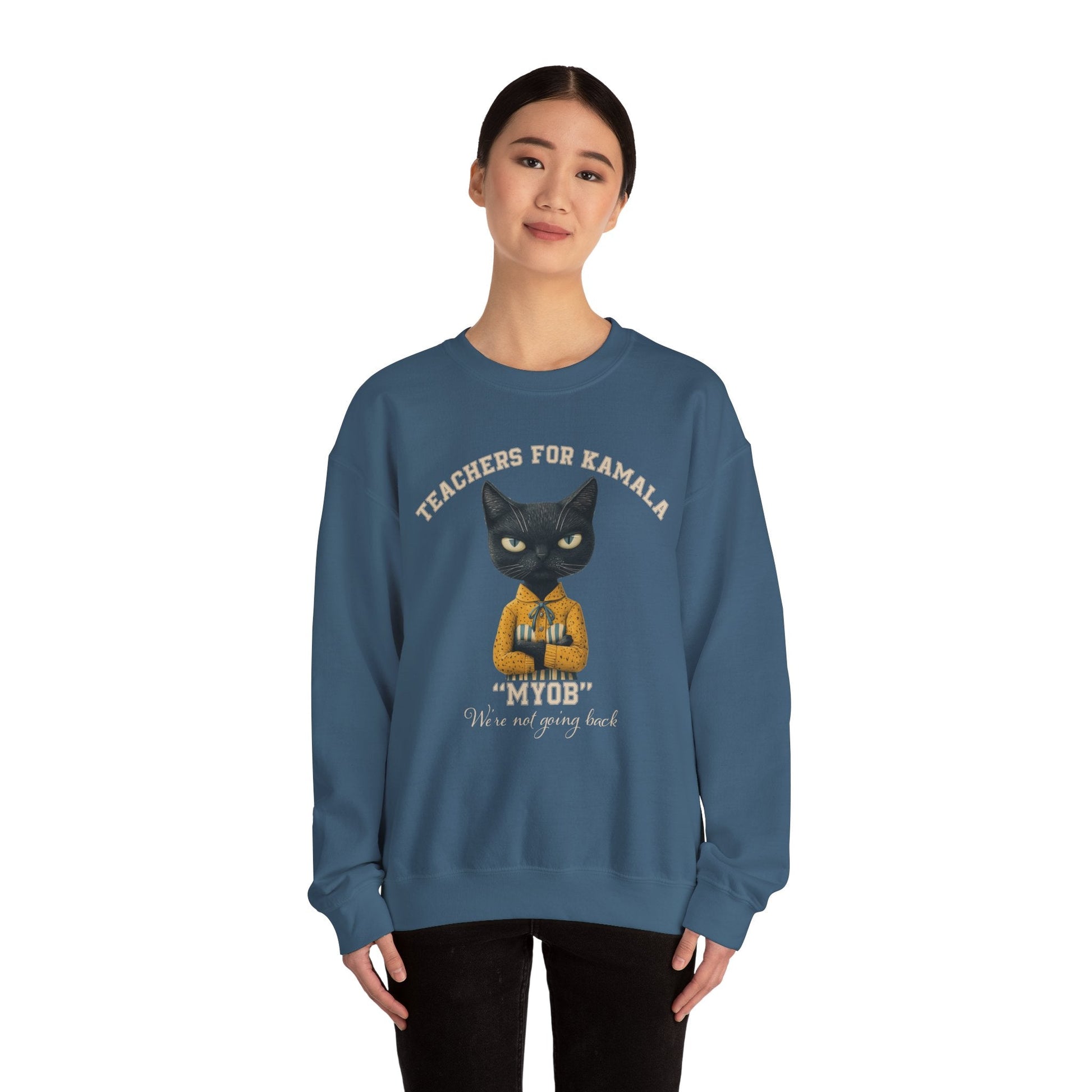 Teachers for Kamala Sweatshirt, Proud American Teacher, Kamala Harris Democracy - FlooredByArt