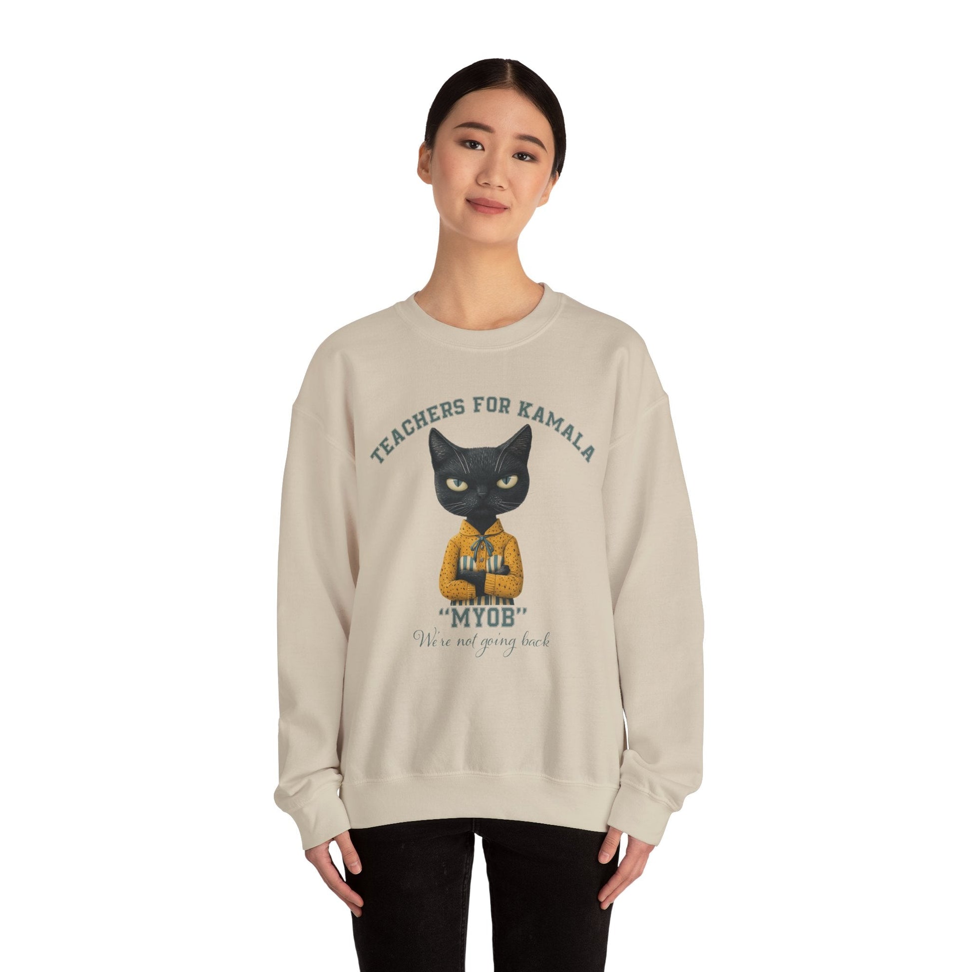 Teachers for Kamala Sweatshirt, Proud American Teacher, Kamala Harris Democracy - FlooredByArt