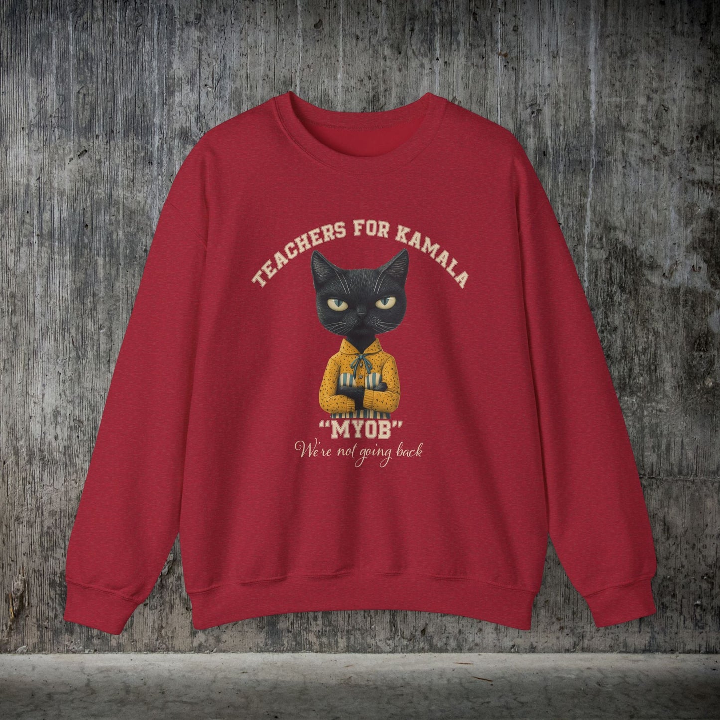 Teachers for Kamala Sweatshirt, Proud American Teacher, Kamala Harris Democracy - FlooredByArt