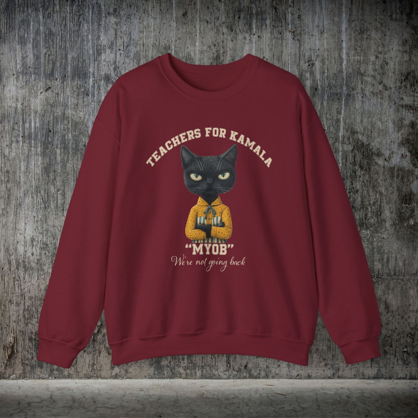 Teachers for Kamala Sweatshirt, Proud American Teacher, Kamala Harris Democracy - FlooredByArt