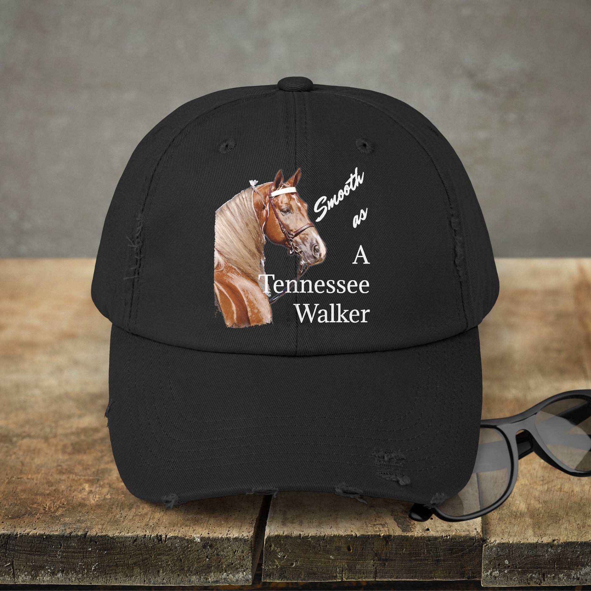 Tennessee Walking Horse Hat Cap, Horse Art Baseball Style Cap of TN Walking Horse Mom - FlooredByArt