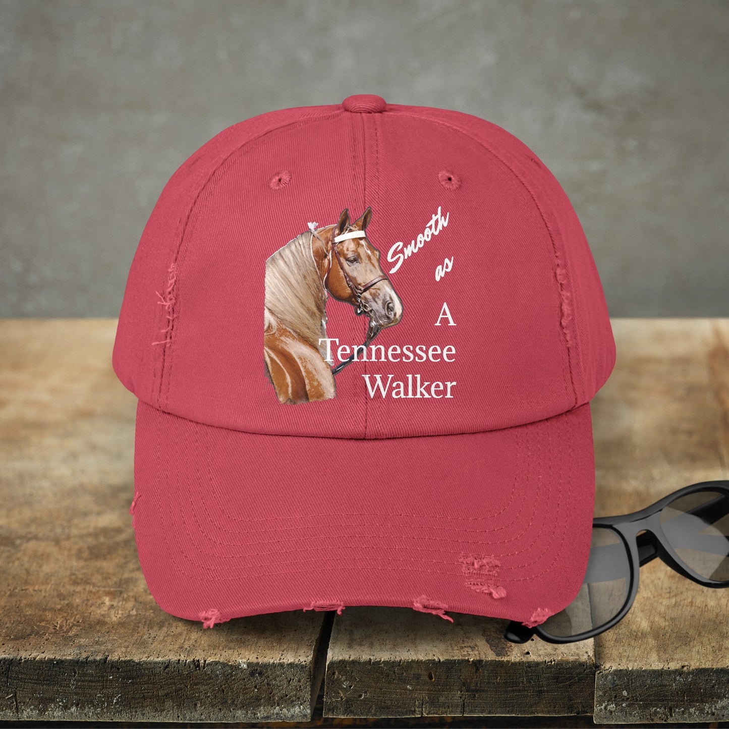 Tennessee Walking Horse Hat Cap, Horse Art Baseball Style Cap of TN Walking Horse Mom - FlooredByArt