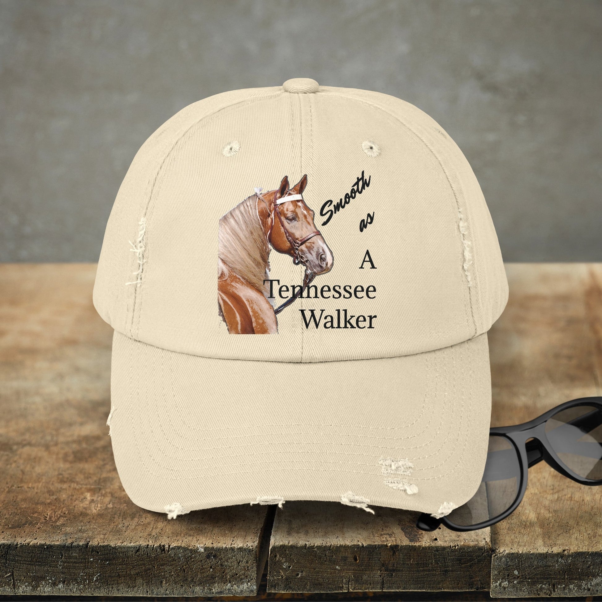 Tennessee Walking Horse Hat Cap, Horse Art Baseball Style Cap of TN Walking Horse Mom - FlooredByArt