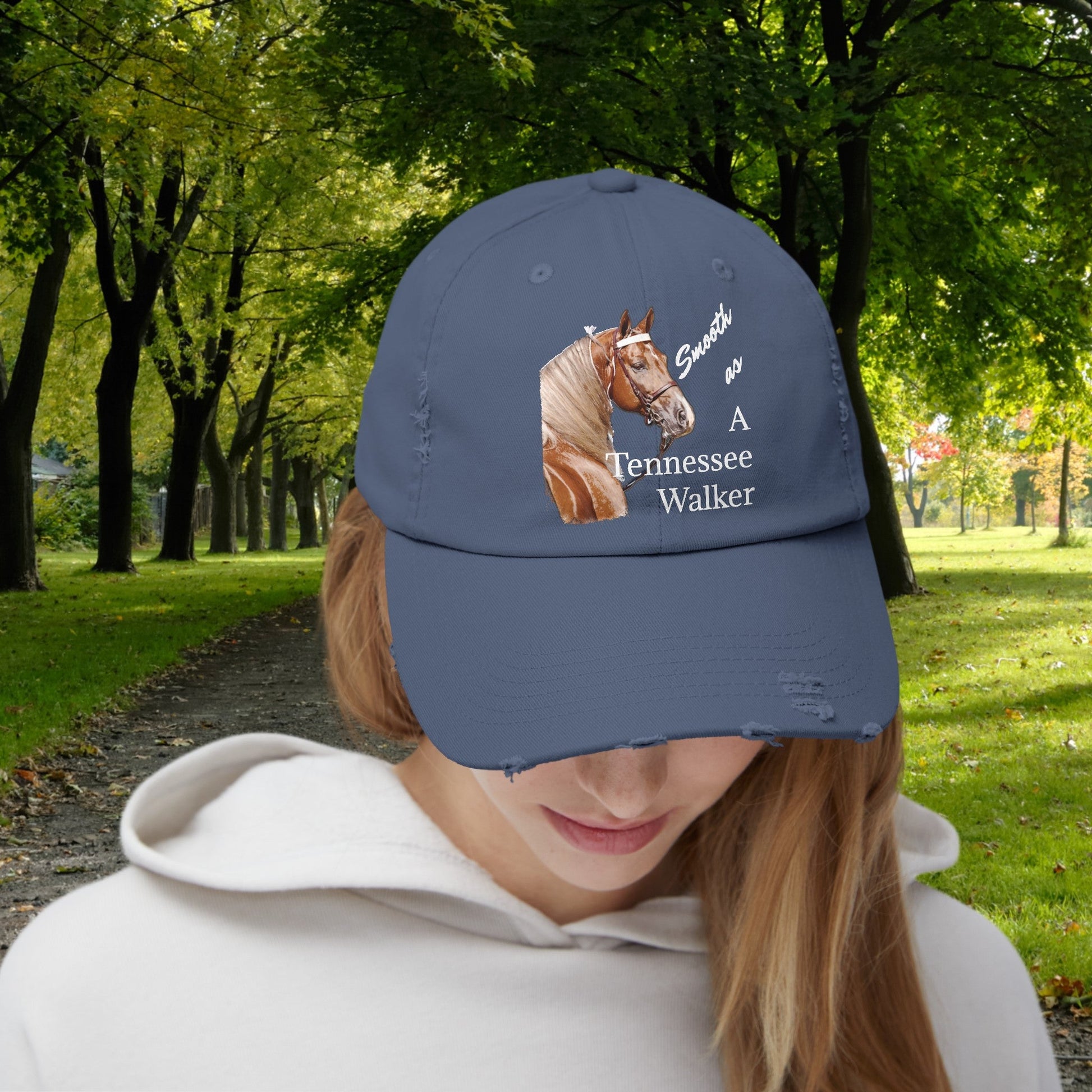 Tennessee Walking Horse Hat Cap, Horse Art Baseball Style Cap of TN Walking Horse Mom - FlooredByArt