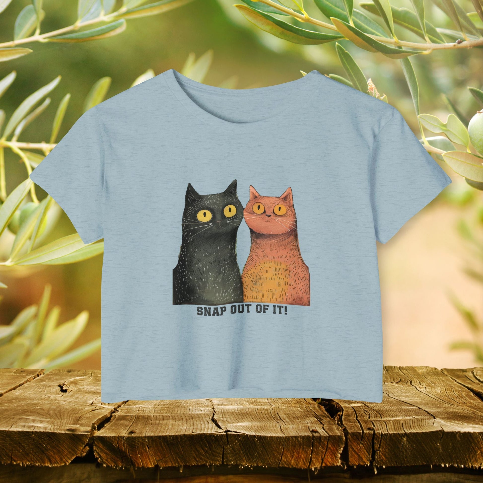 This “Snap Out of It” Cat Crop Top is full of sass and style — an ideal piece cat lovers - FlooredByArt