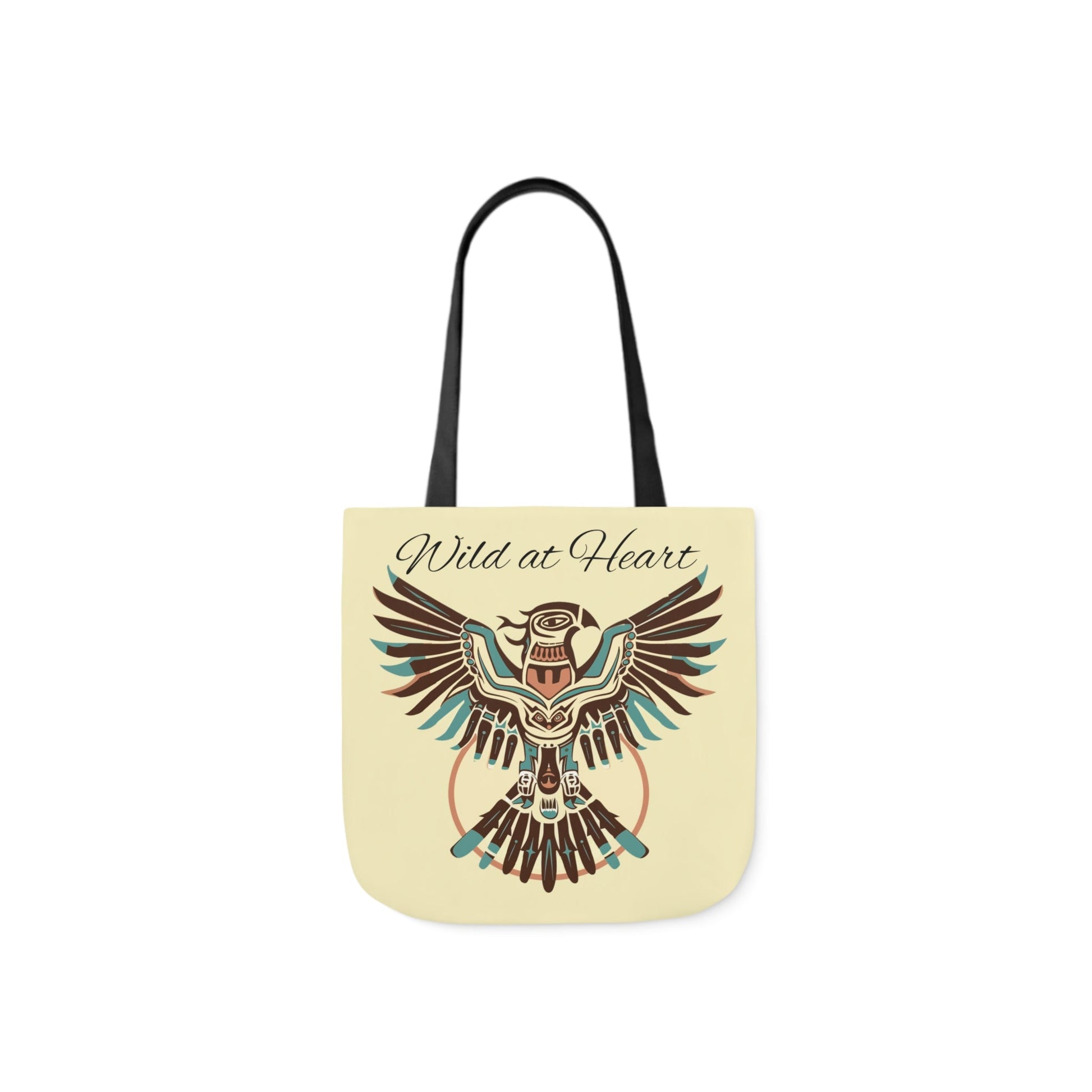 Thunderbird Native American Tote Bag - "Wild At Heart" Carry All Tote Bag - FlooredByArt