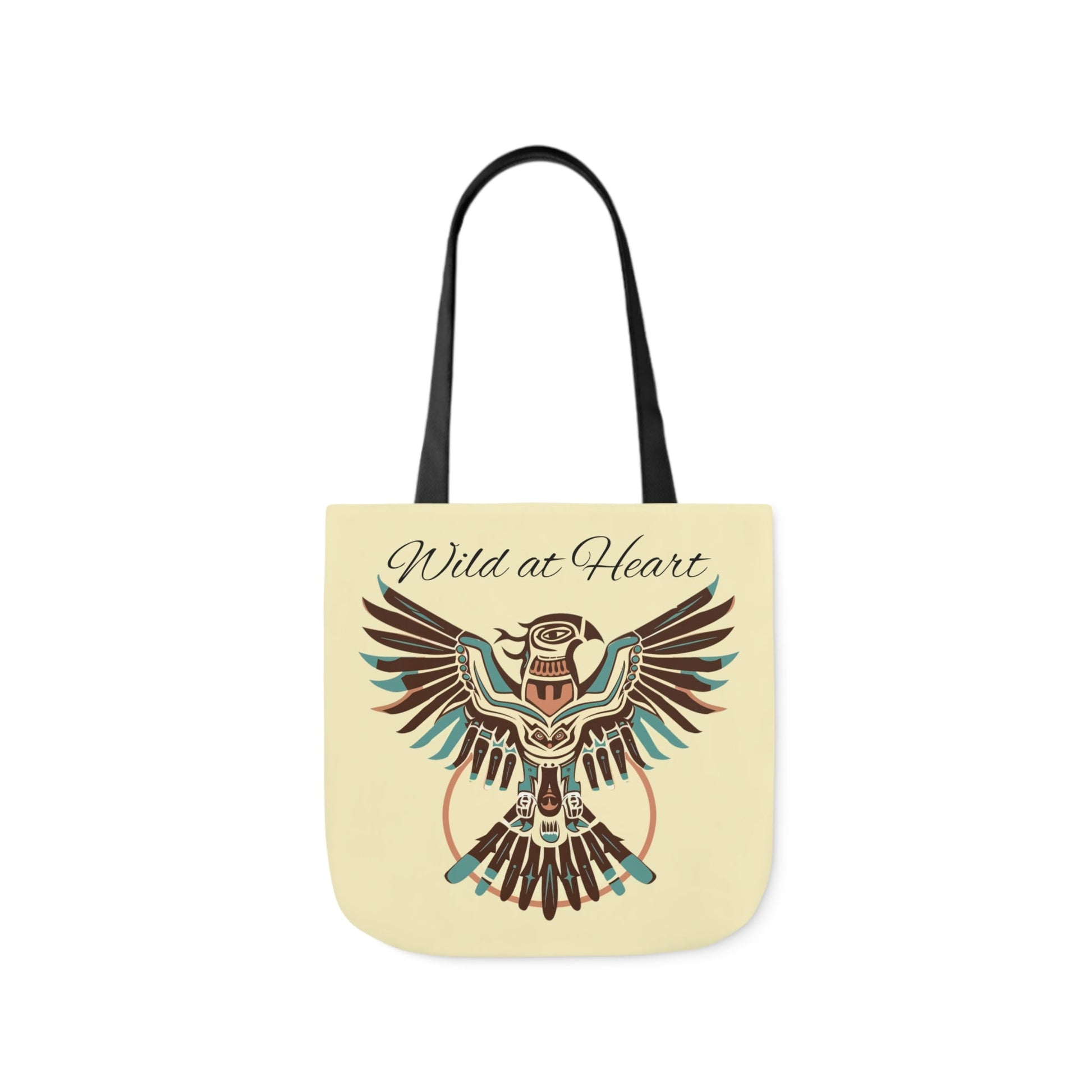 Thunderbird Native American Tote Bag - "Wild At Heart" Carry All Tote Bag - FlooredByArt