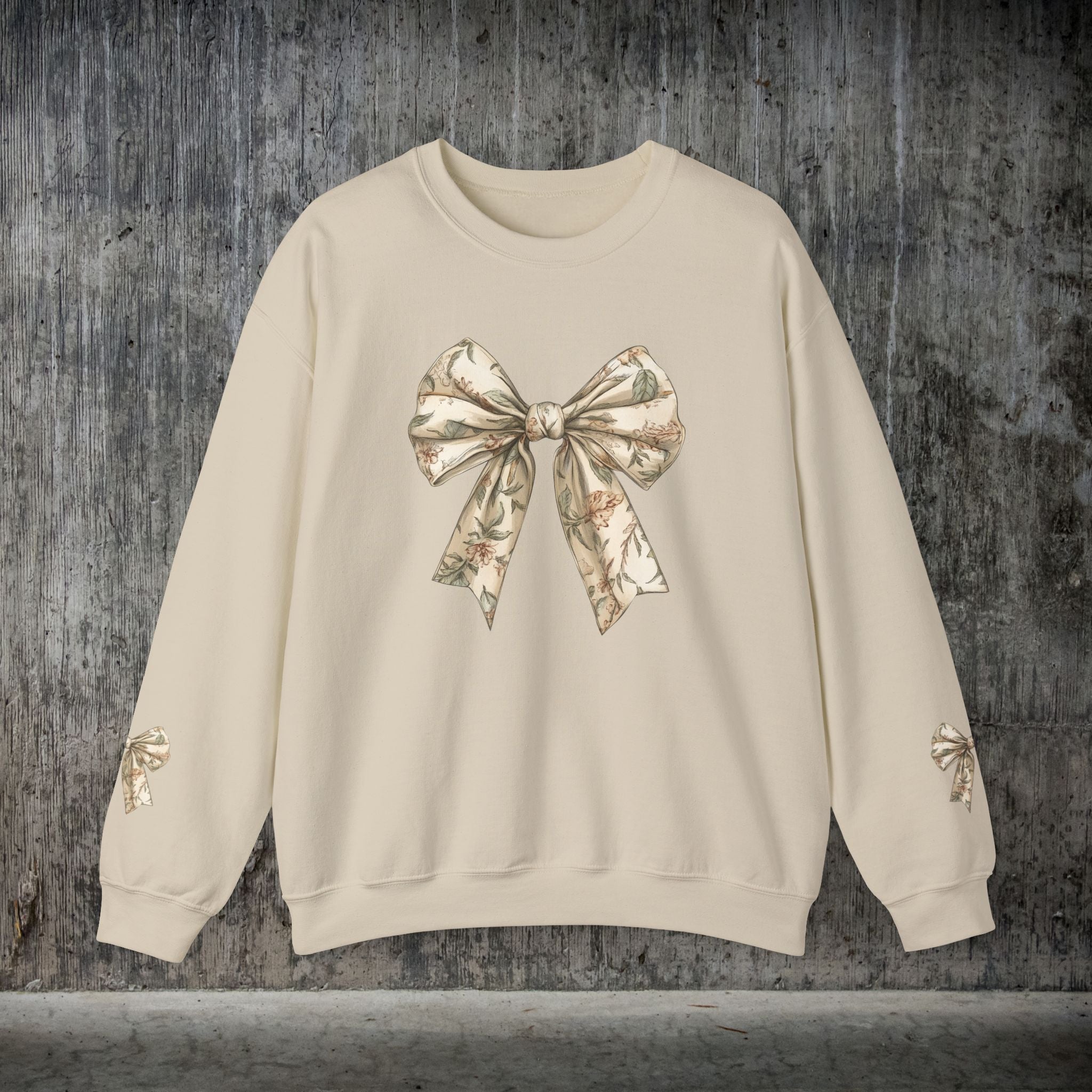 Unique Toile Coquette Bow Sweatshirt Selection, Curated Bow and Sweater - FlooredByArt