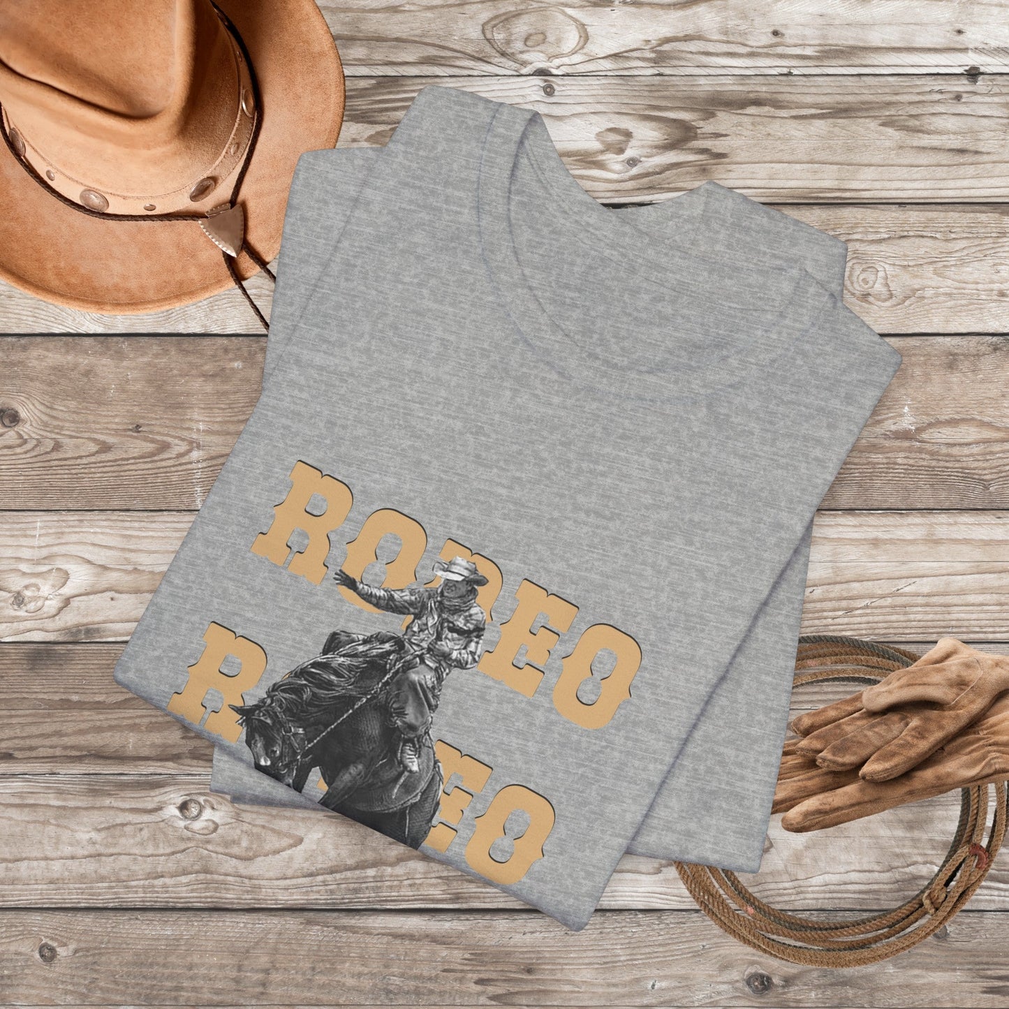 Vintage Rodeo Bronc Rider Shirt, Western Cowboy Shirt, Wild West Shirt - FlooredByArt