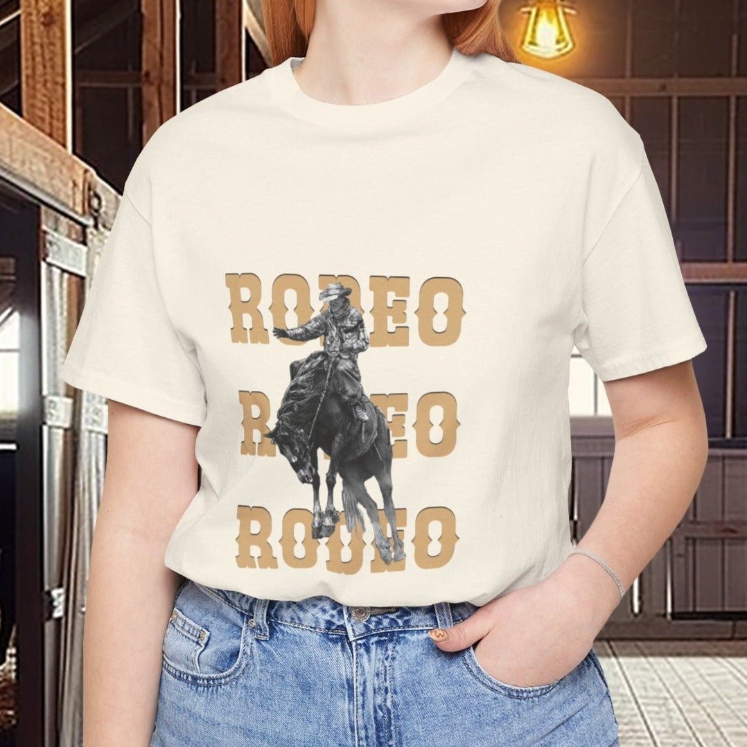 Vintage Rodeo Bronc Rider Shirt, Western Cowboy Shirt, Wild West Shirt - FlooredByArt