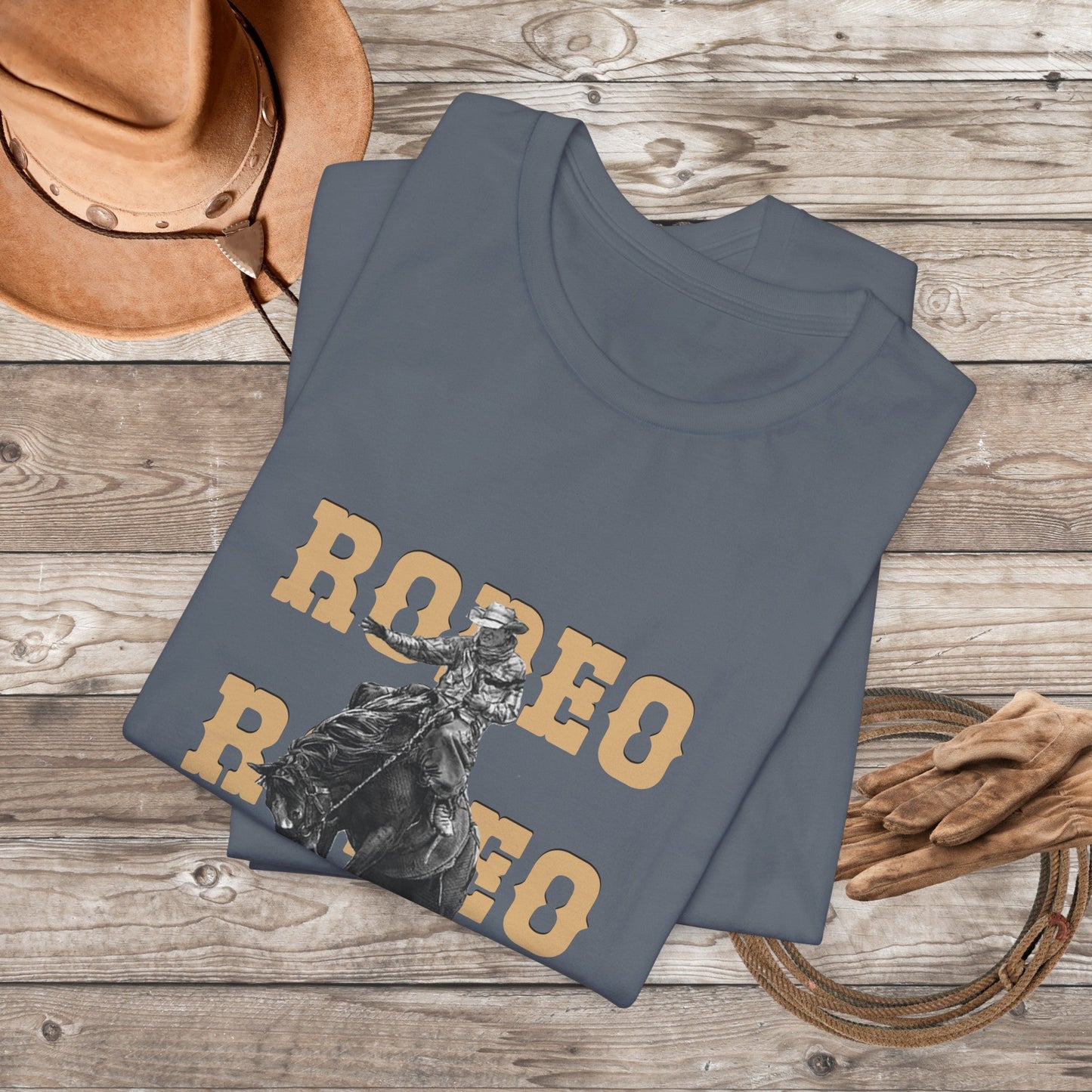 Vintage Rodeo Bronc Rider Shirt, Western Cowboy Shirt, Wild West Shirt - FlooredByArt