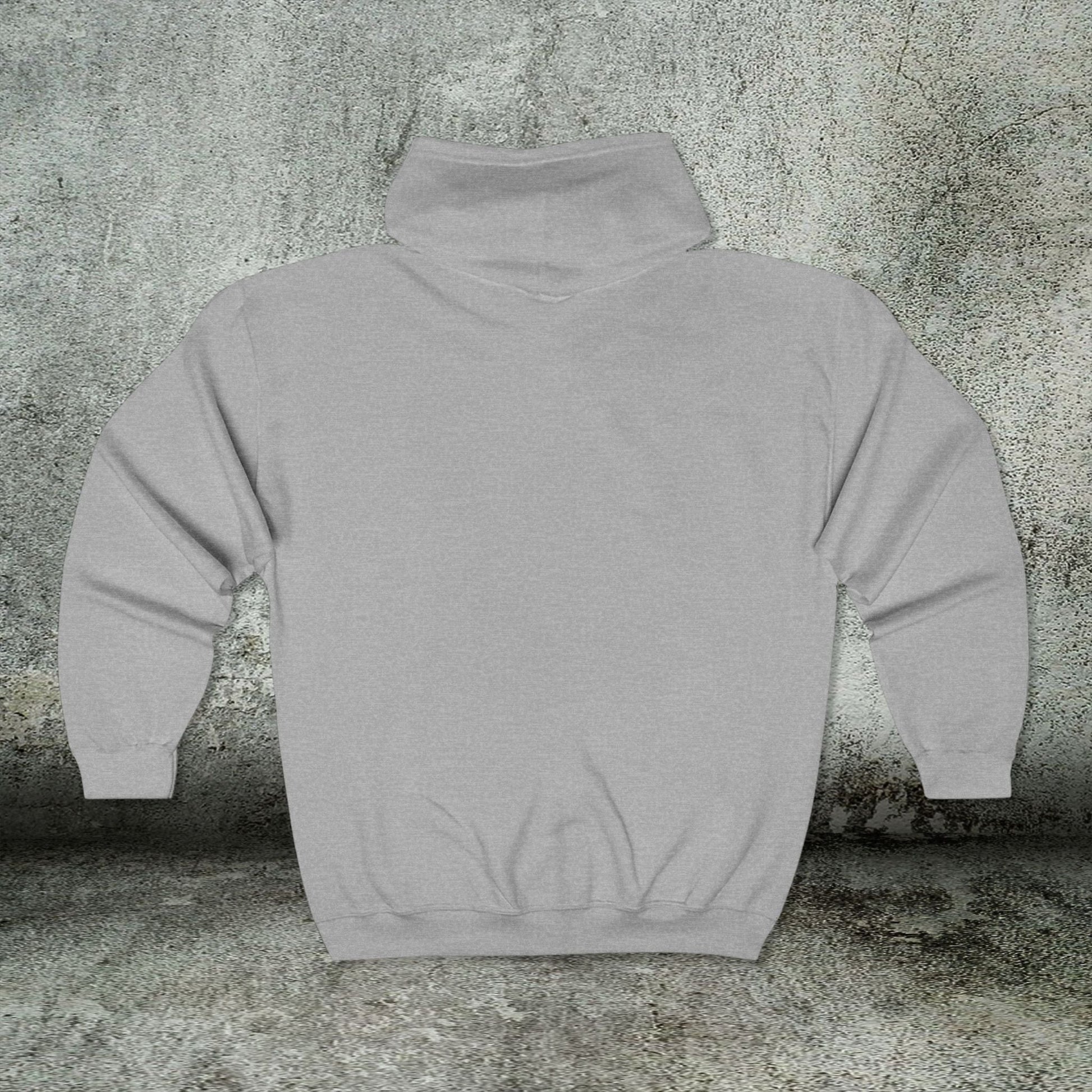Vintage Train Zip Hoodie - Watercolor Steam Locomotive Unisex Sweatshirt, Gift for Train Lovers - FlooredByArt