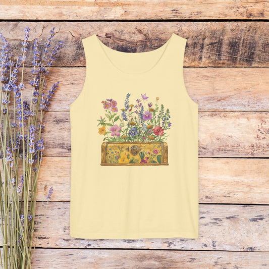 Wildflowers Shirt, Watercolor Vintage Flower Shirt Aesthetic for Gardeners - FlooredByArt