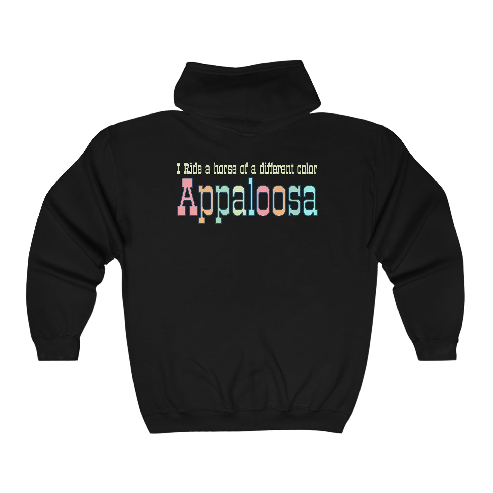 Appaloosa Horse Full Zip Jacket Hoodie Two Side Print, Sweatshirt - FlooredByArt