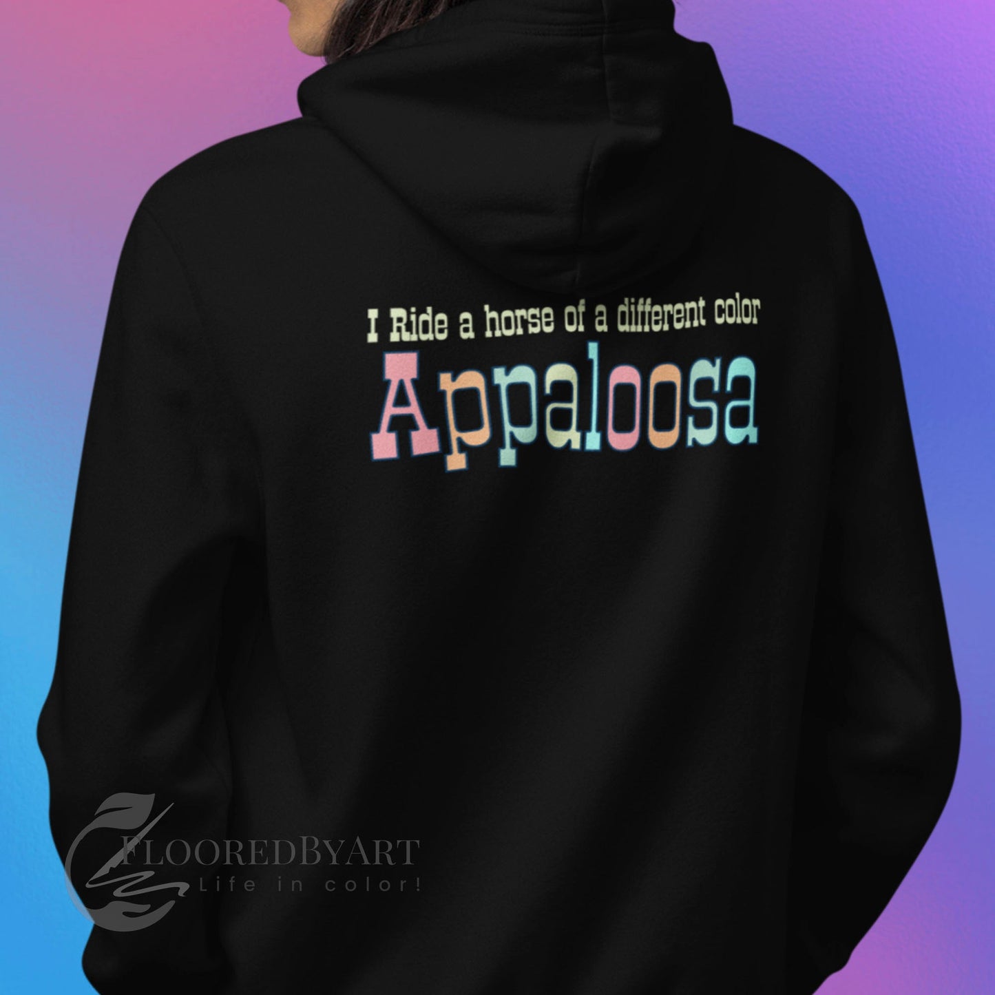 Appaloosa Horse Full Zip Jacket Hoodie Two Side Print, Sweatshirt - FlooredByArt
