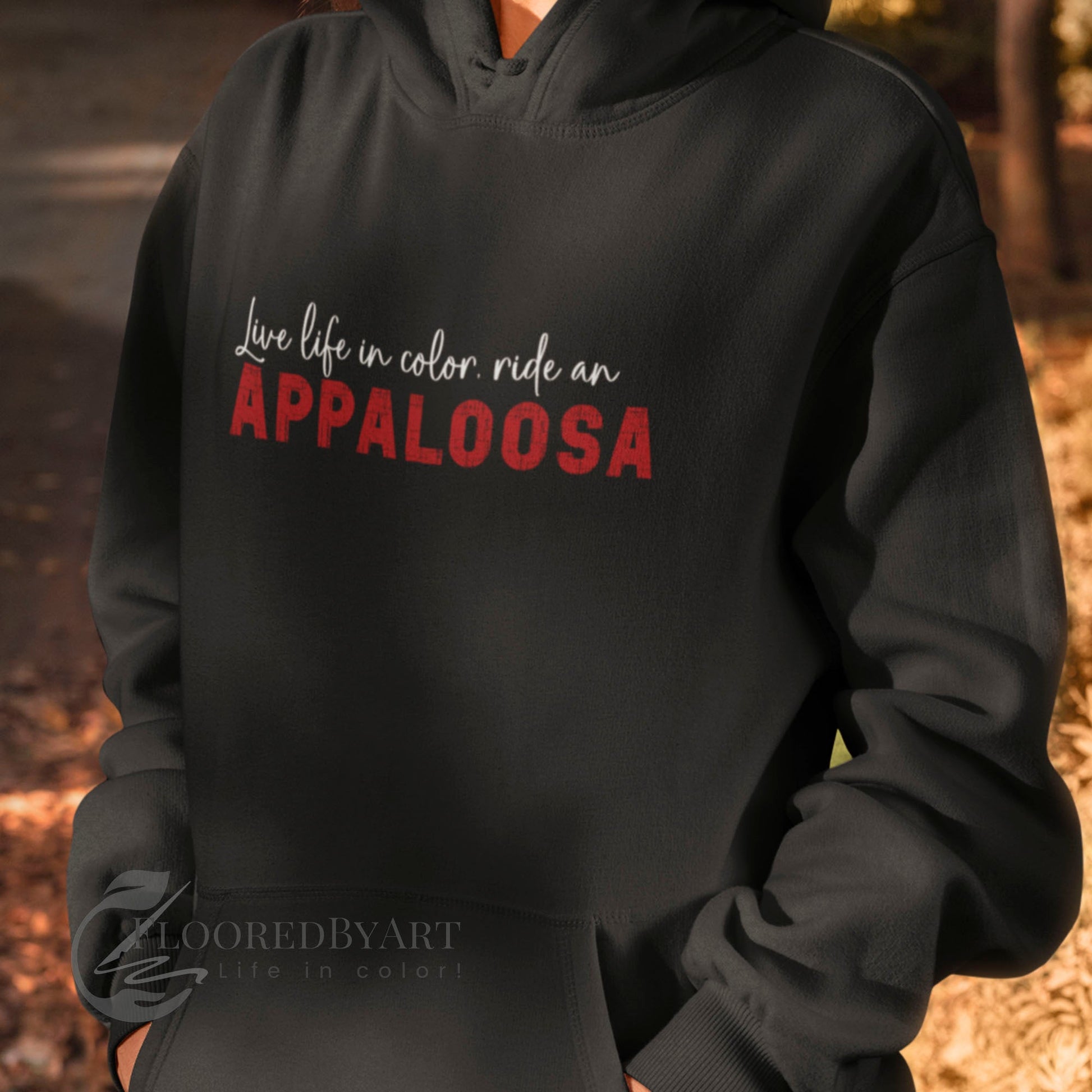 Appaloosa Horse Sweatshirt Hoodie, Horse Lover Gift, Unisex - FlooredByArt