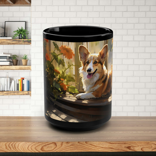 Beautiful Corgi Dogs Mug Style 2, Personalized Mug for Corgi Lovers - FlooredByArt