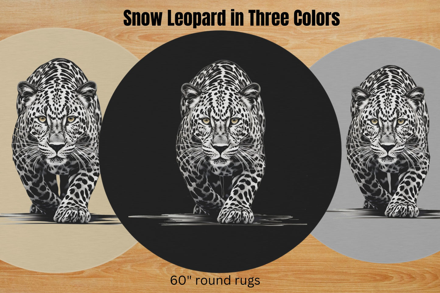 Beautiful Snow Leopard Blanket Throw, Nature Lover Minky Top Soft - FlooredByArt