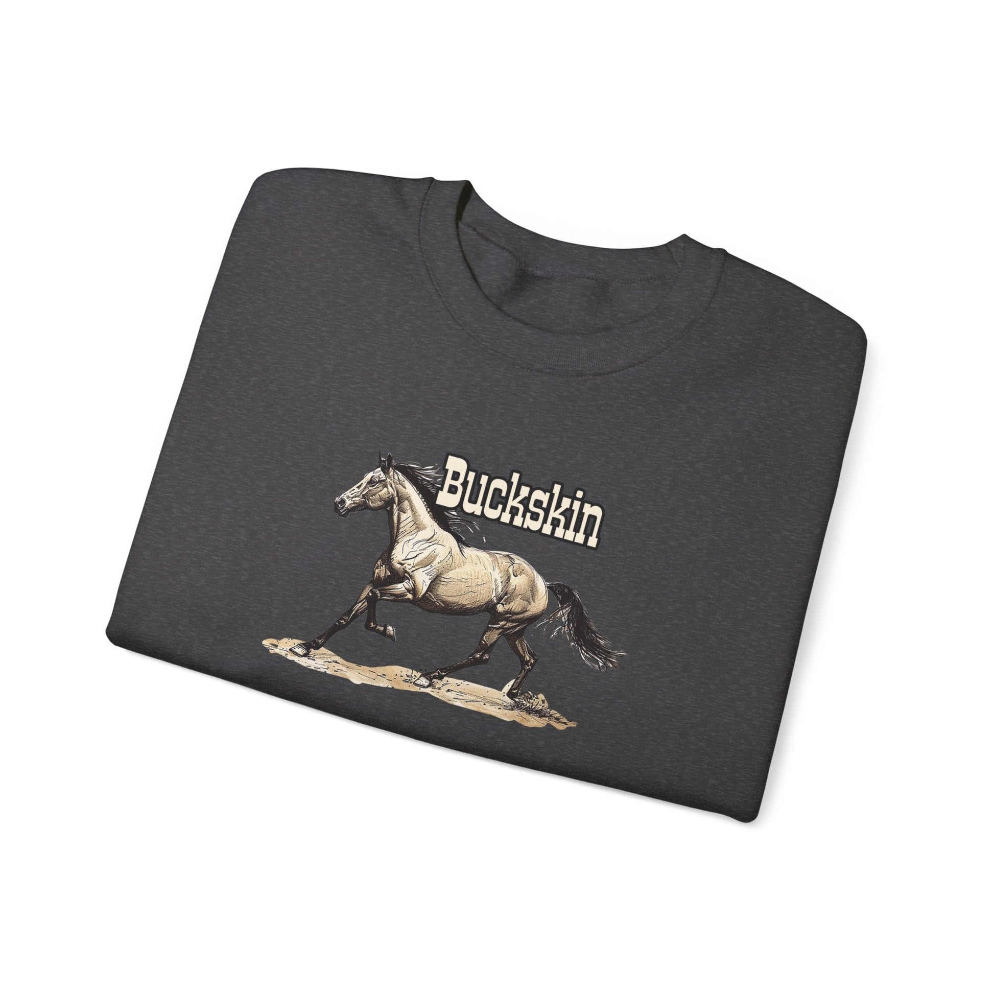 Buckskin Horse Sweatshirt ART, Buckskin Horse Lover Sweater - FlooredByArt